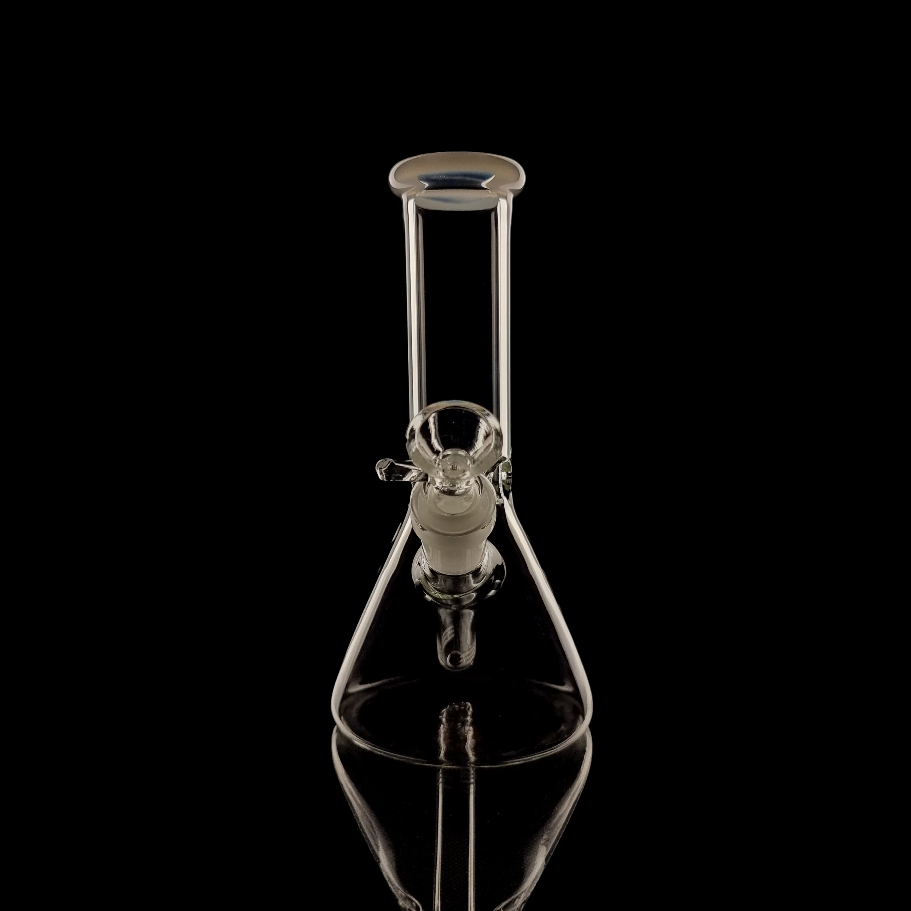 20cm Clear Glass Beaker w/ Coloured Lip