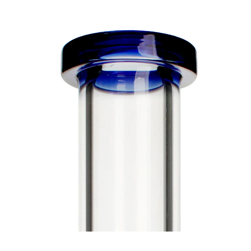 35cm Clear Glass Beaker 7mm Coloured Lip - Image 4