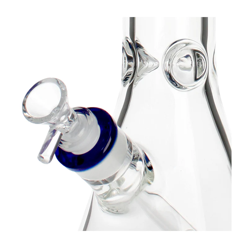 35cm Clear Glass Beaker 7mm Coloured Lip - Image 5