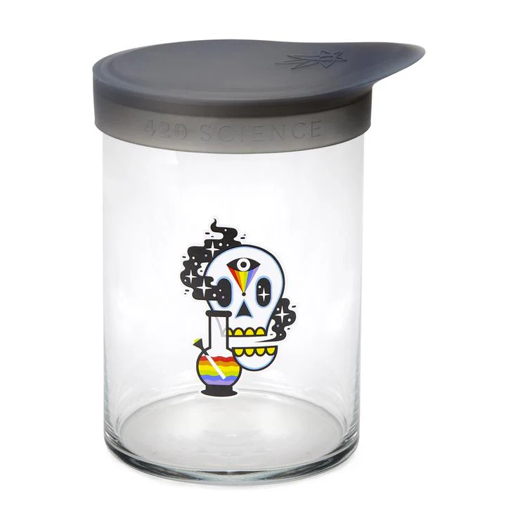 Large Wide Mouth Jar With Silicone Lid - Image 11