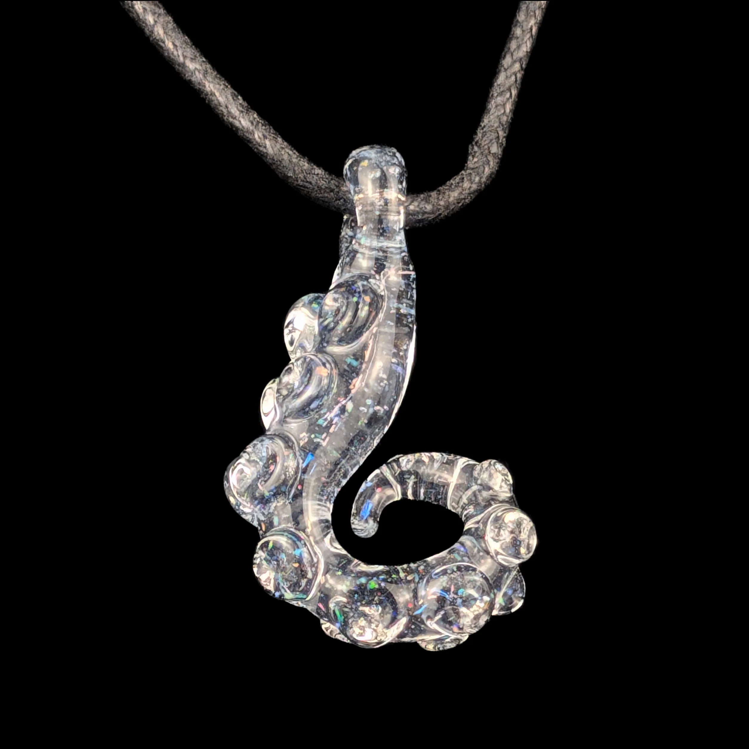 Crushed Opal J Style Tentacle Pendy by Wicked Glass - Image 2