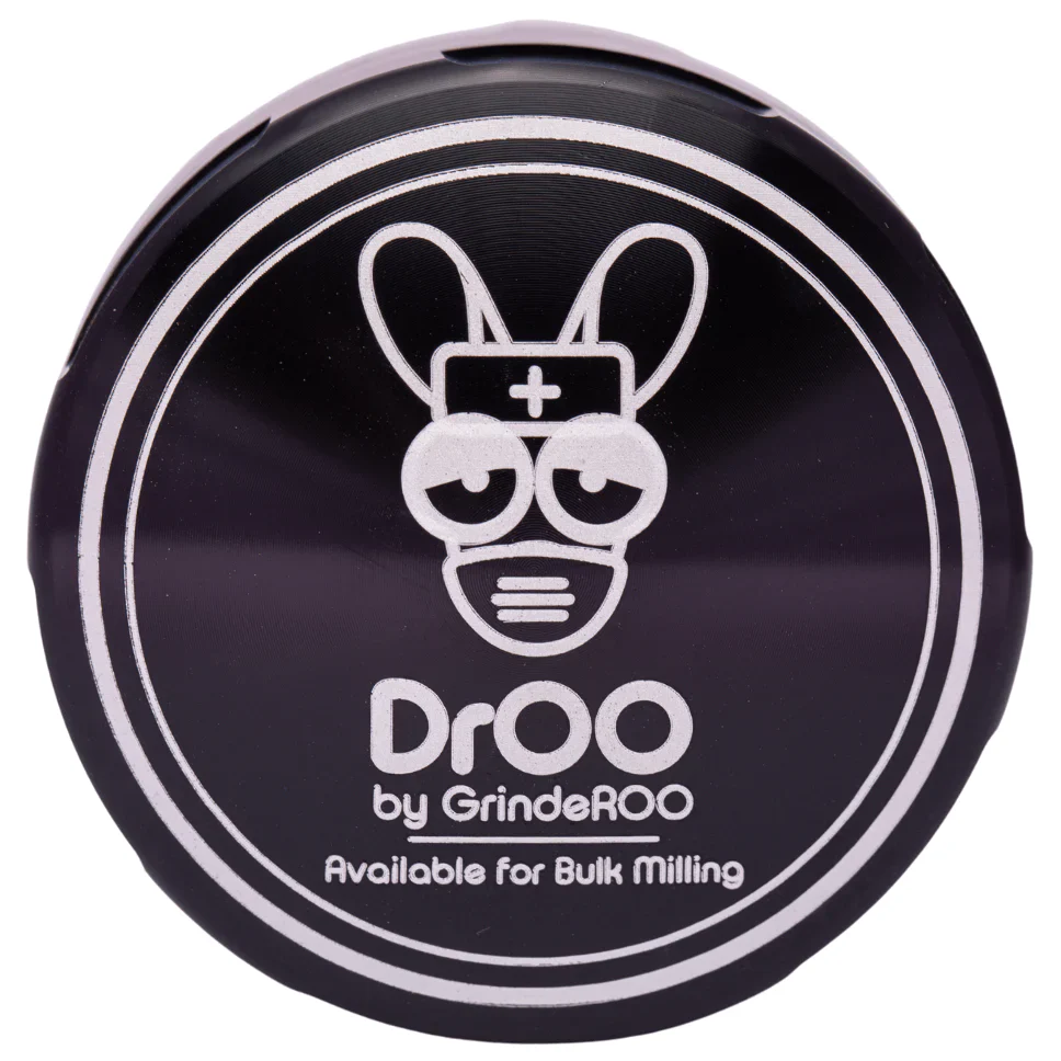 DRoo 55mm 3 piece Threadless Herb Grinder by Grinderoo - Image 2