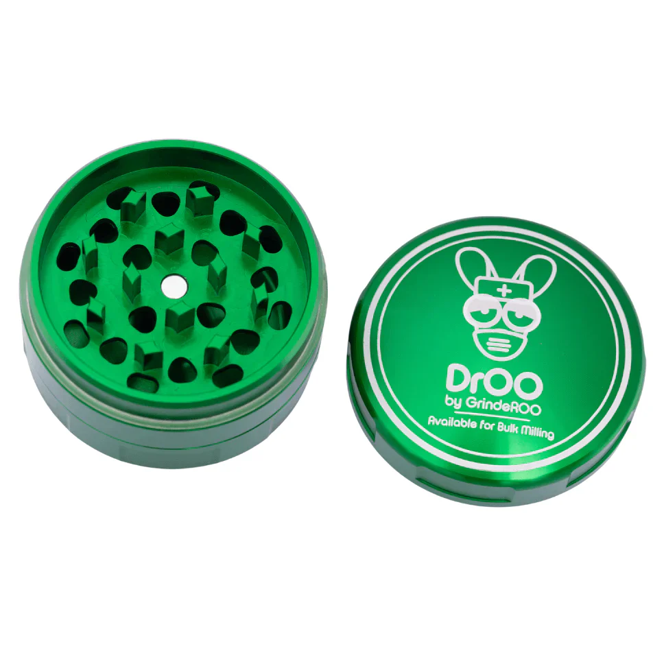 DRoo 55mm 3 piece Threadless Herb Grinder by Grinderoo - Image 5