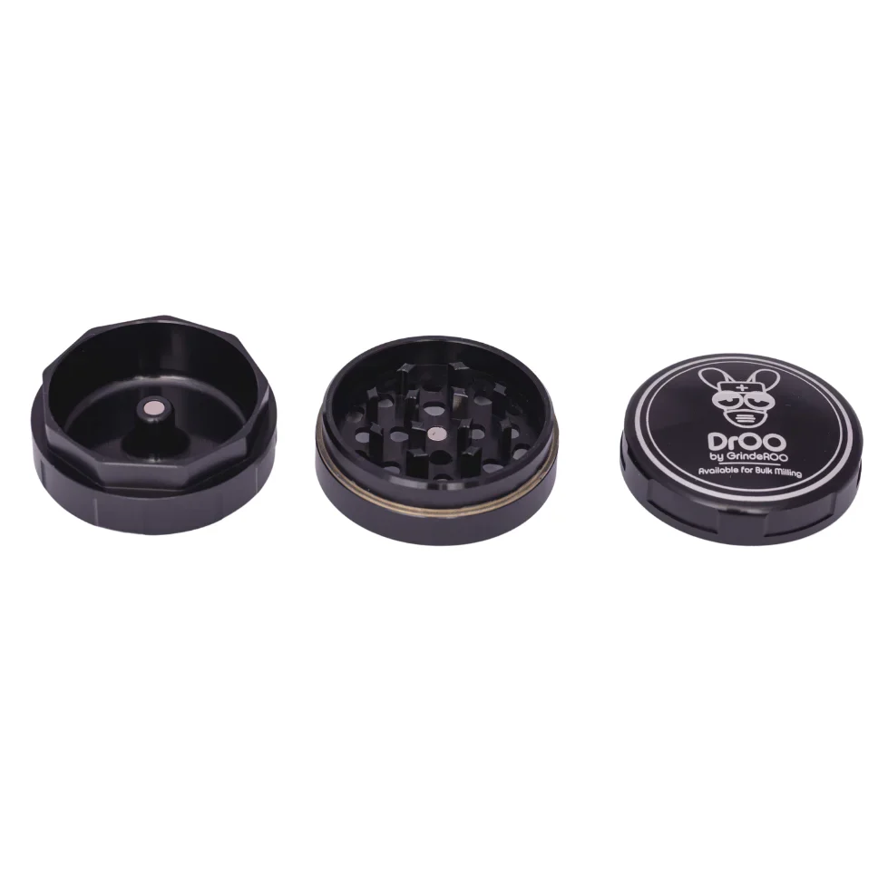 DRoo 55mm 3 piece Threadless Herb Grinder by Grinderoo - Image 6
