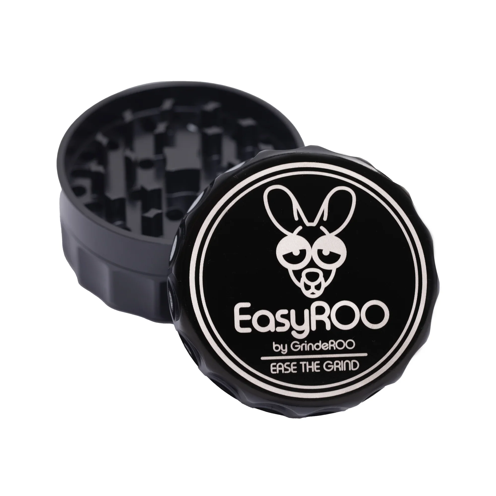 EasyROO 63mm 3 piece Premium Ceramic Coated Hand Grinder - Image 2