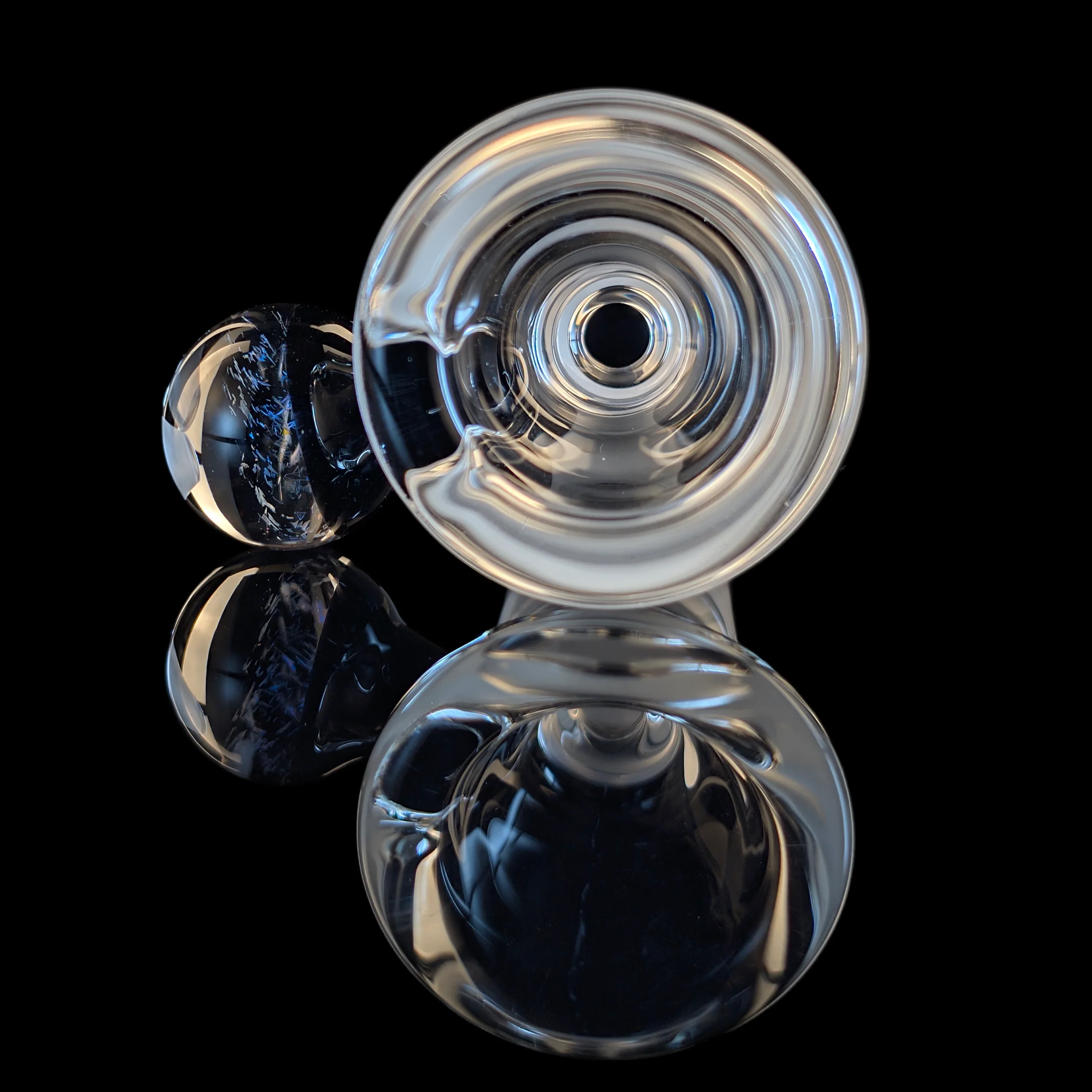 Empirical Glass Clear Restriction Slide w/ Dichro Marble 18mm - Image 5