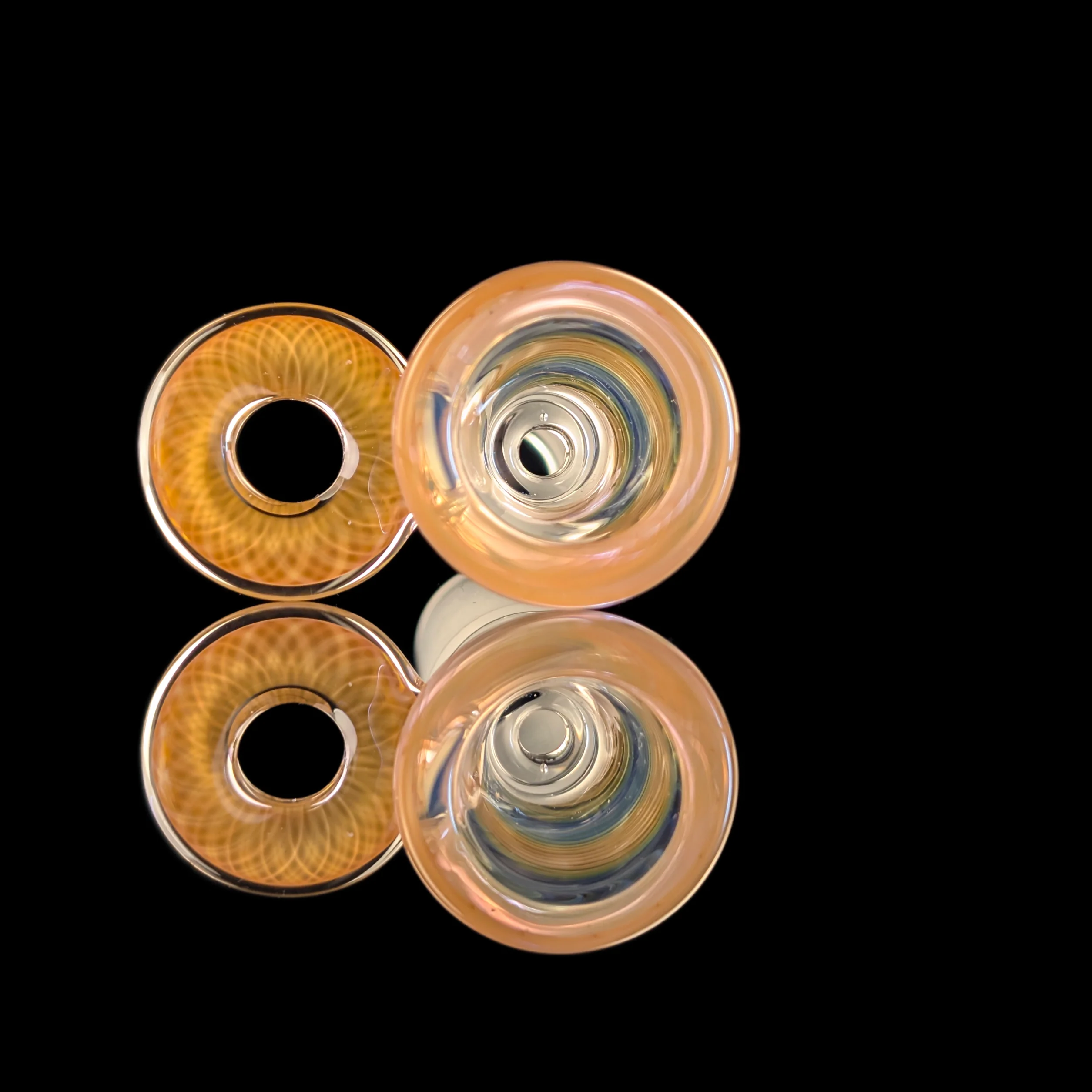 Empirical Glass Rainbow Fume Linework Restriction Slide w/ Fumicello Donut 18mm - Image 5