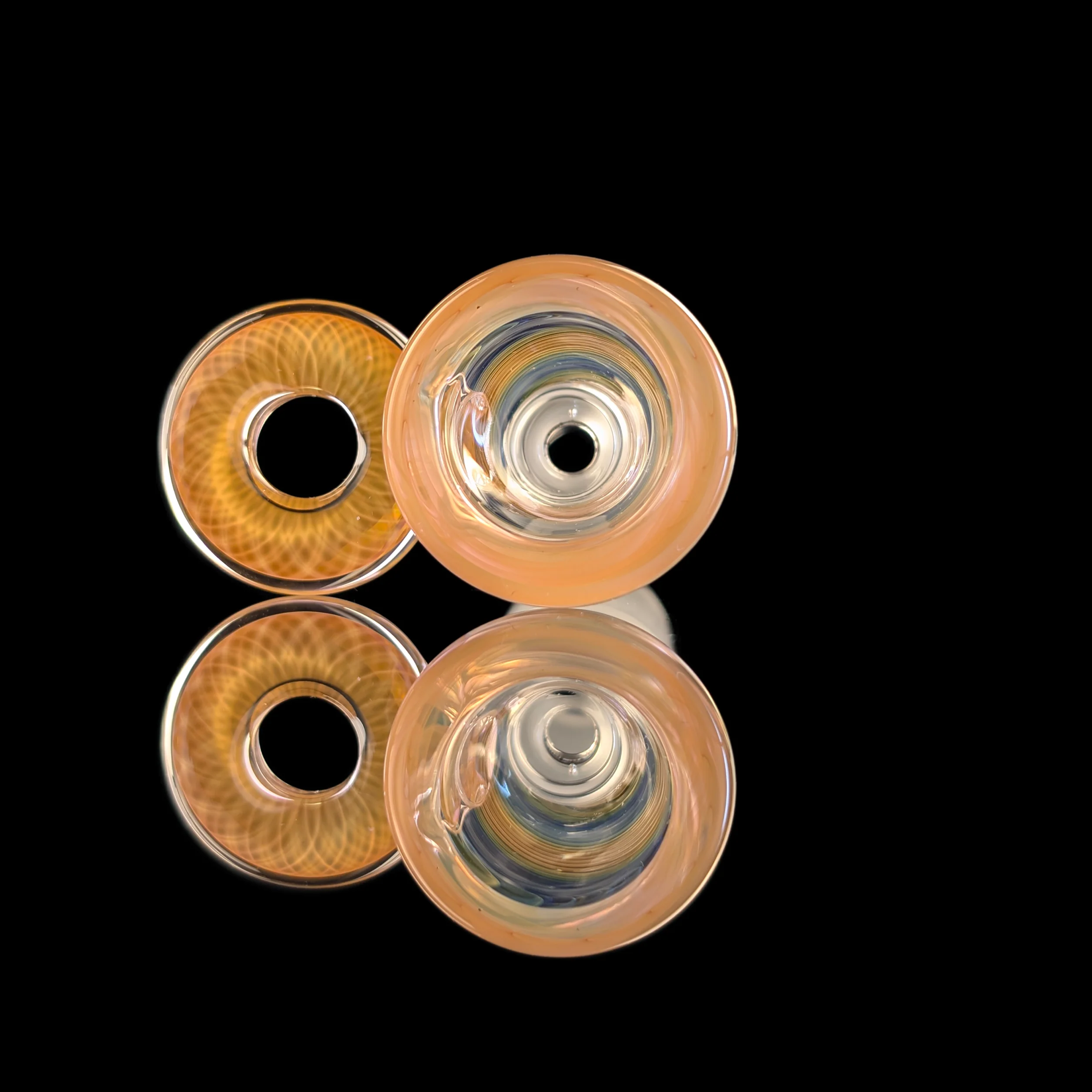 Empirical Glass Rainbow Fume Linework Restriction Slide w/ Fumicello Donut 18mm - Image 6