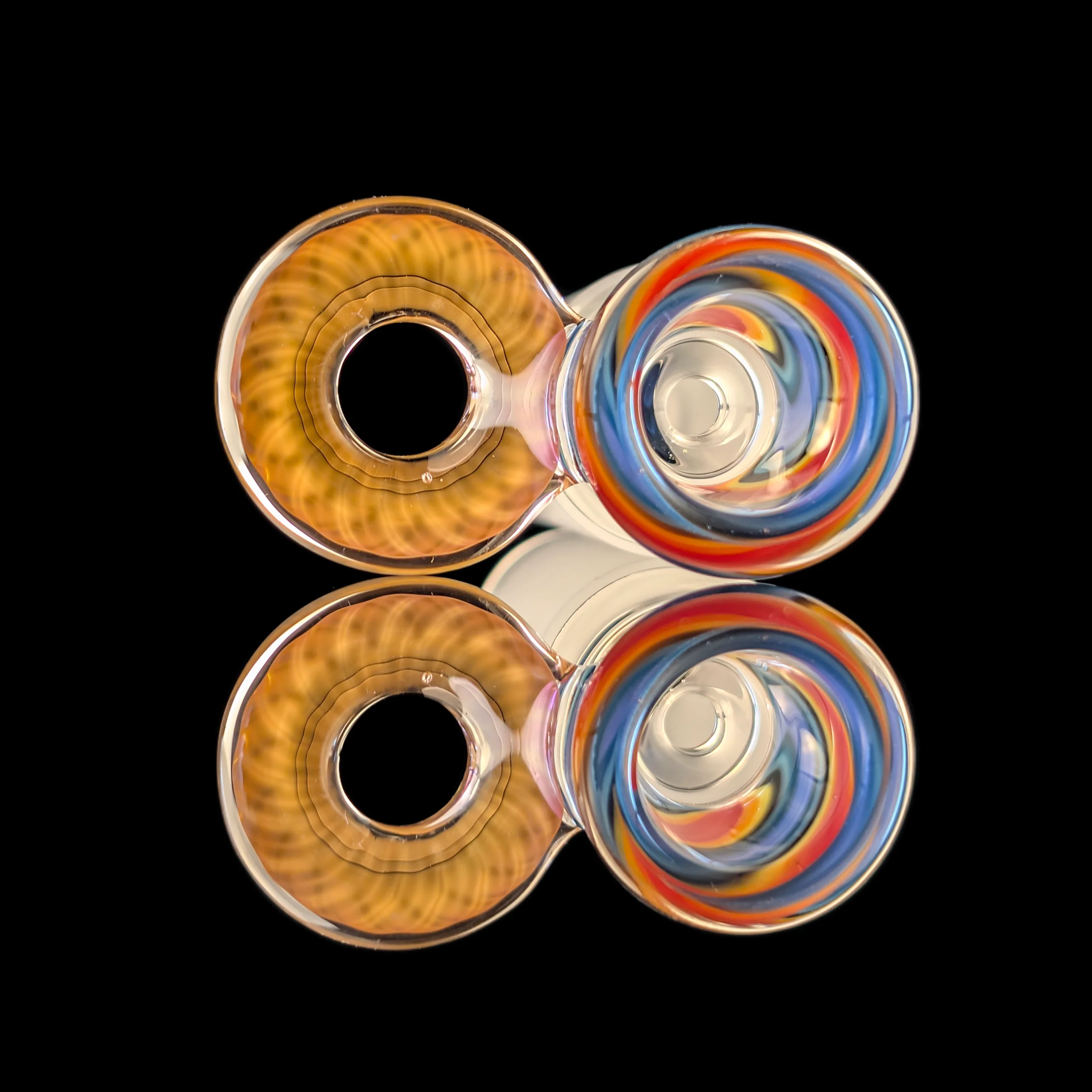 Empirical Glass Linework Restriction Slide w/ Fumicello Donut 18mm Red/Blue/Purple/Yellow/Orange - Image 3