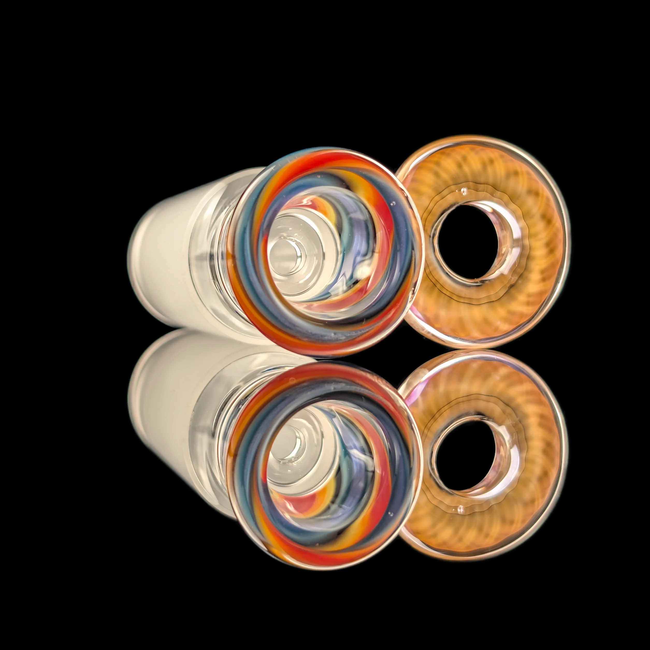Empirical Glass Linework Restriction Slide w/ Fumicello Donut 18mm Red/Blue/Purple/Yellow/Orange - Image 6
