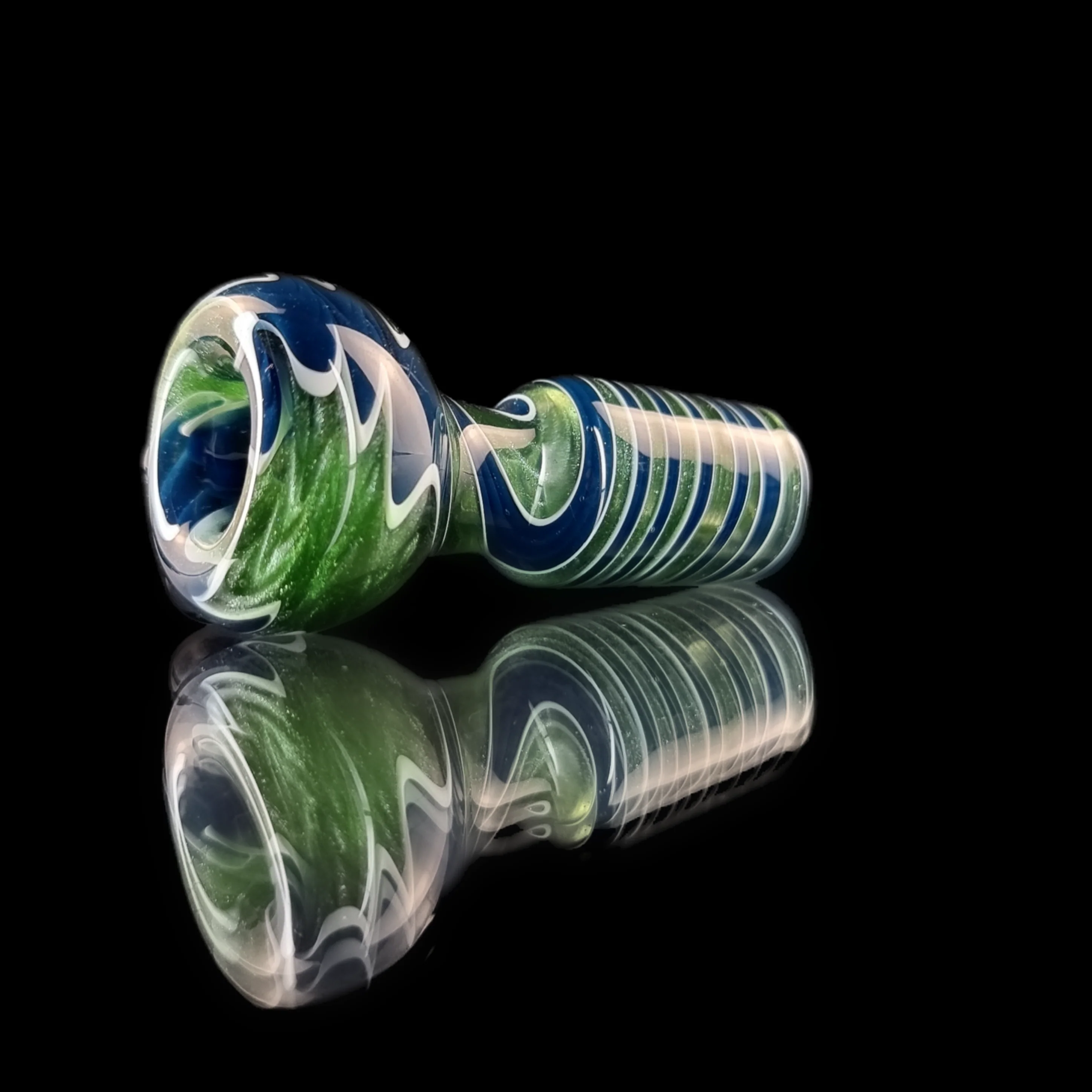 Green & Blue Wig Wag Bowl 18mm by Gladstone USA - Image 2