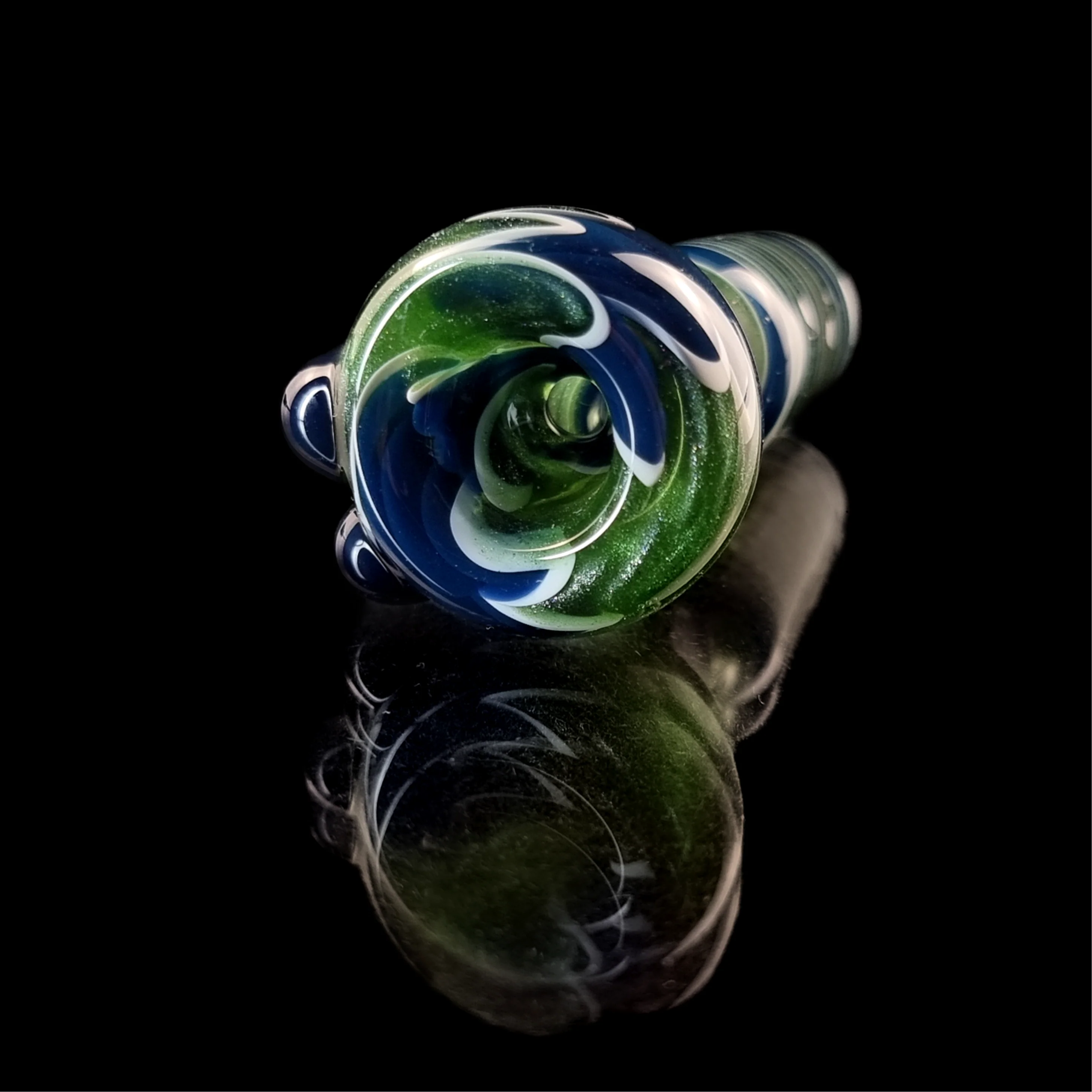 Green & Blue Wig Wag Bowl 18mm by Gladstone USA - Image 3