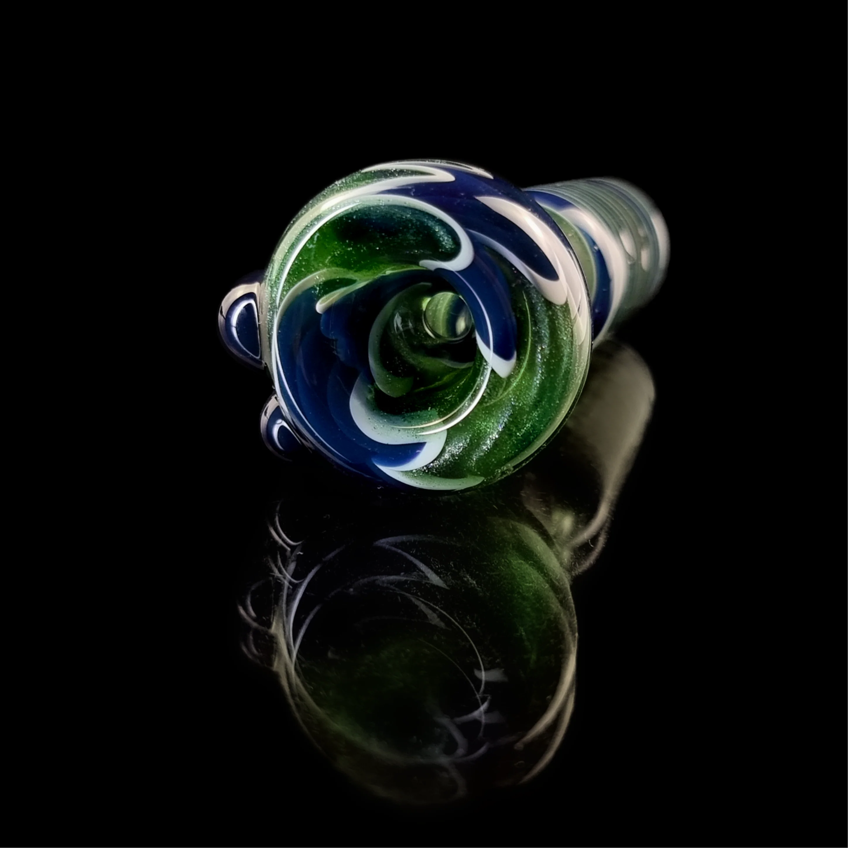 Green & Blue Wig Wag Bowl 18mm by Gladstone USA - Image 5