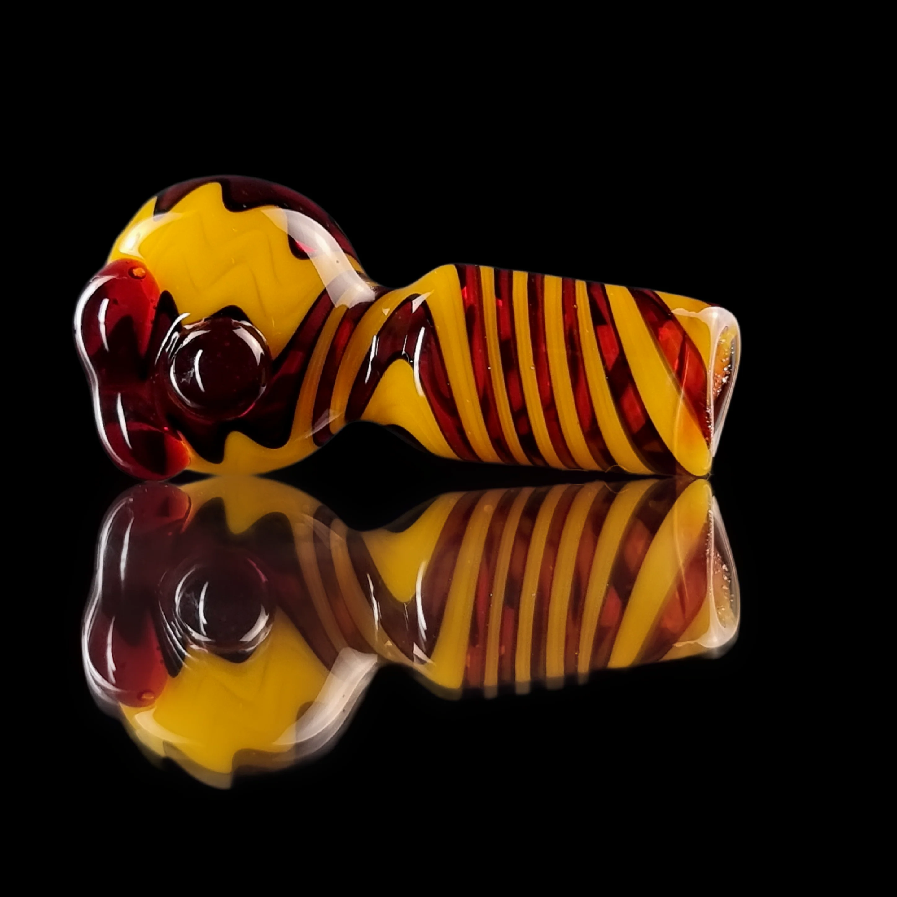 Yellow & Red Wig Wag Bowl 18mm by Gladstone USA - Image 2