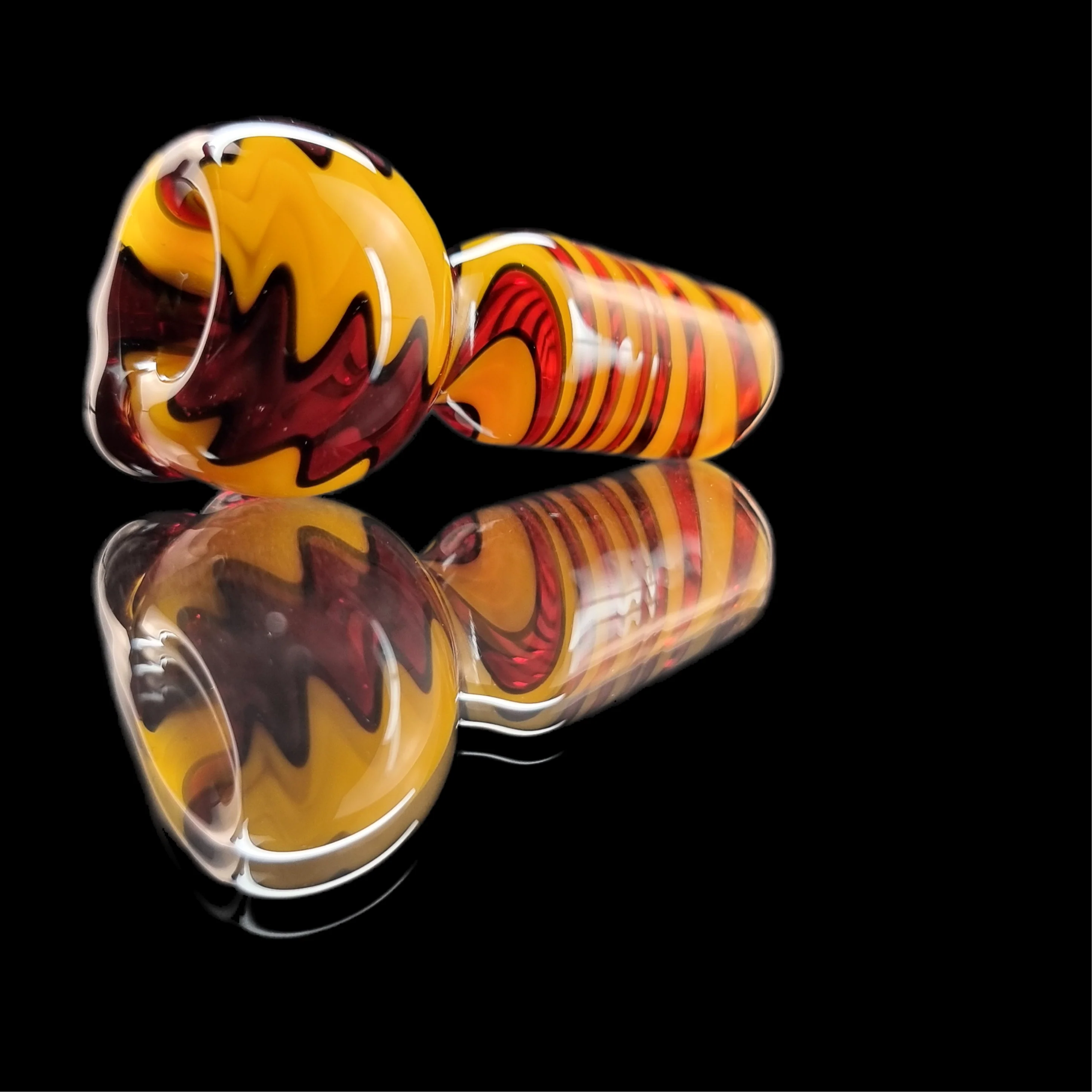 Yellow & Red Wig Wag Bowl 18mm by Gladstone USA - Image 3