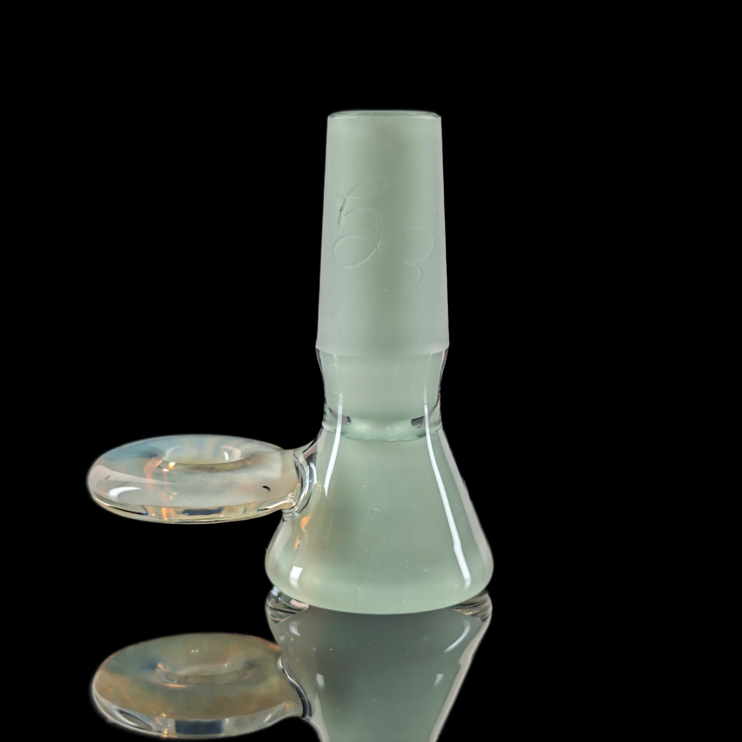 Fully Worked Restriction Slide w/ Fumicello Donut by Empirical Glass 14mm Mint - Image 2