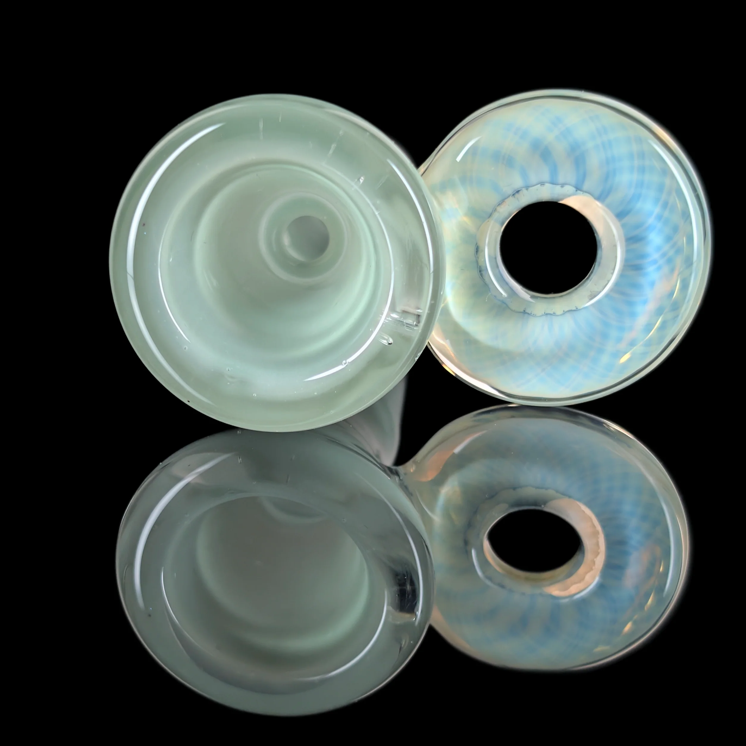 Fully Worked Restriction Slide w/ Fumicello Donut by Empirical Glass 14mm Mint - Image 5