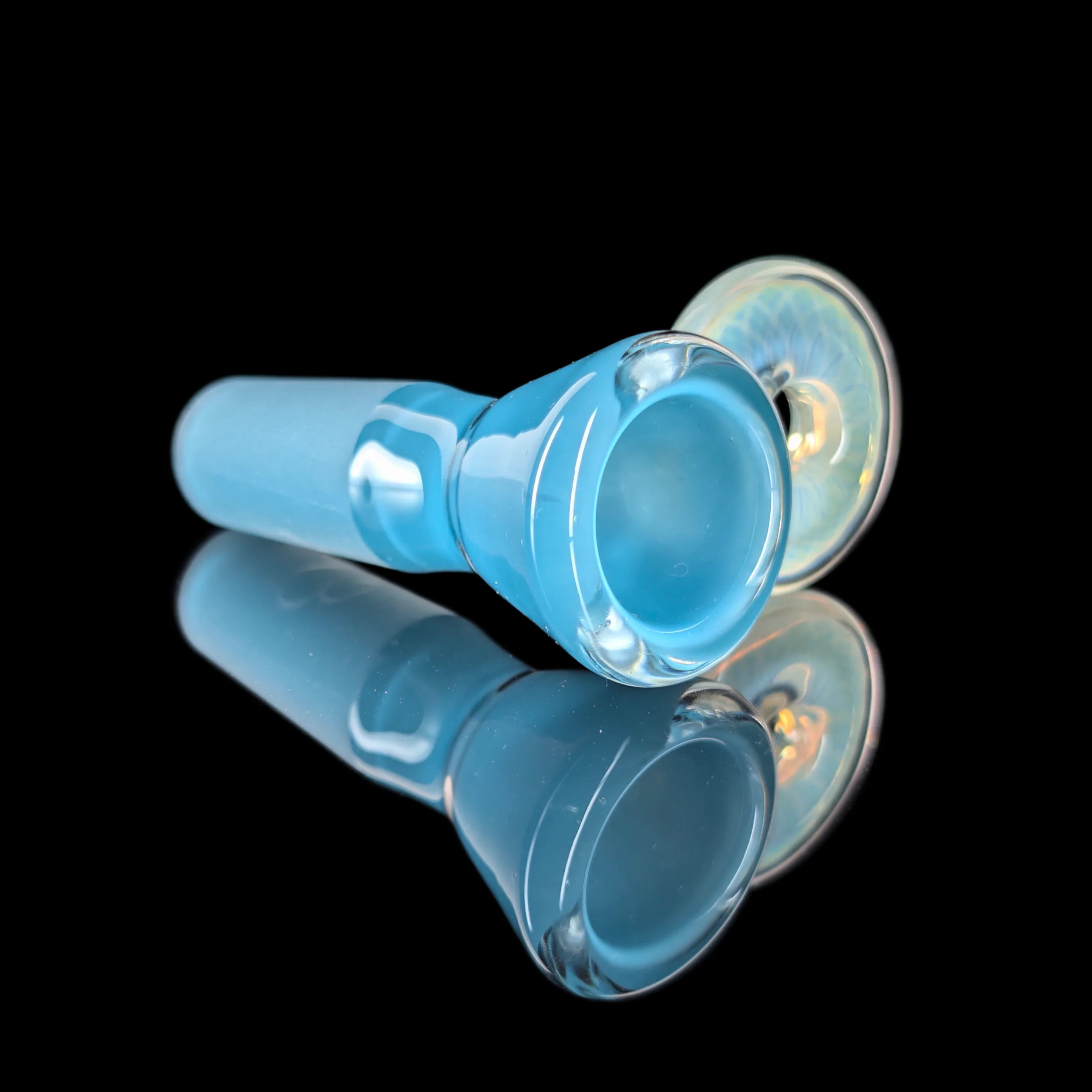 Fully Worked Restriction Slide w/ Fumicello Donut by Empirical Glass 14mm Really Teally