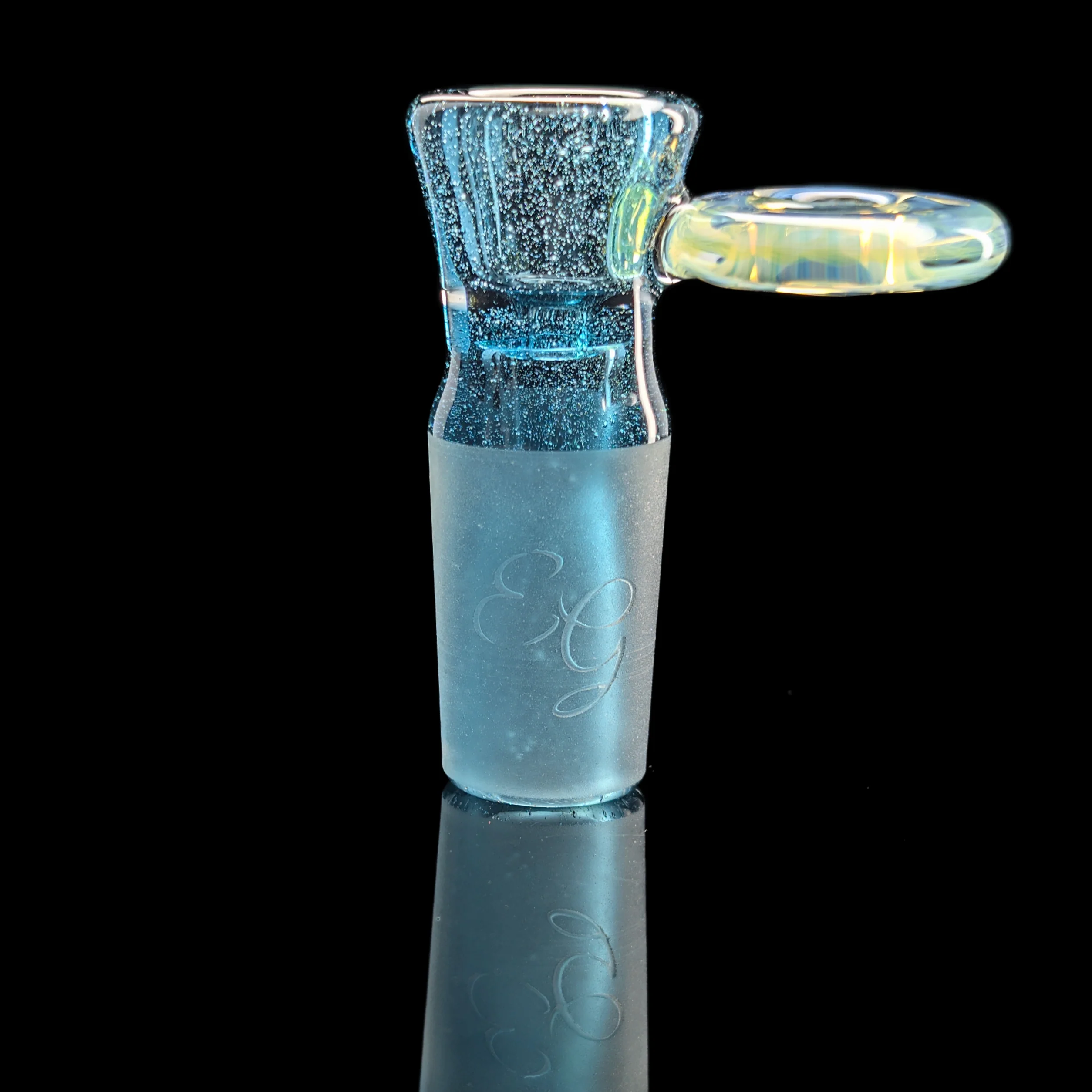 Fully Worked Restriction Slide w/ Fumicello Donut by Empirical Glass 18mm Green - Image 11