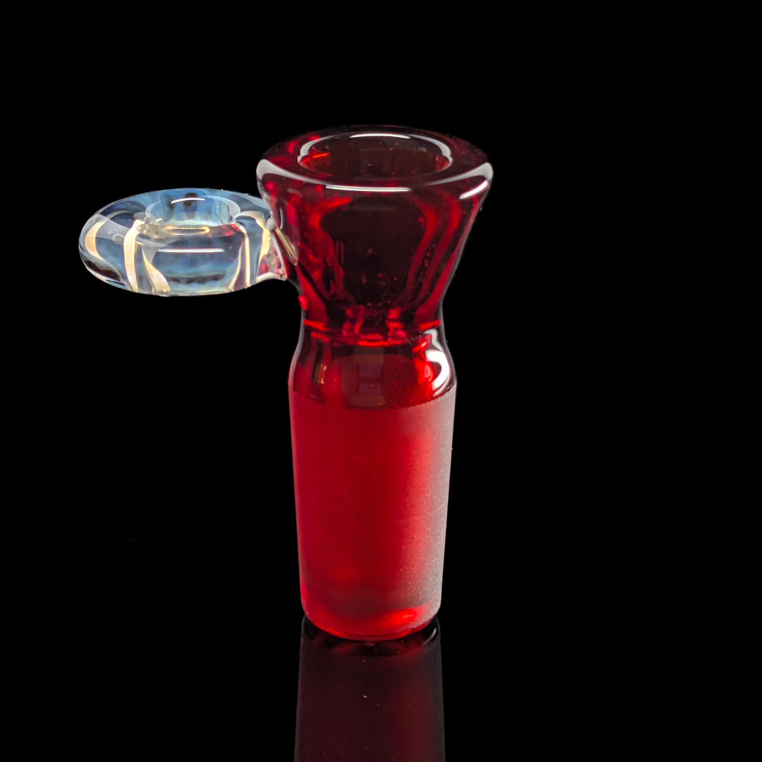 Fully Worked Restriction Slide w/ Fumicello Donut by Empirical Glass 18mm Pomegranate - Image 3