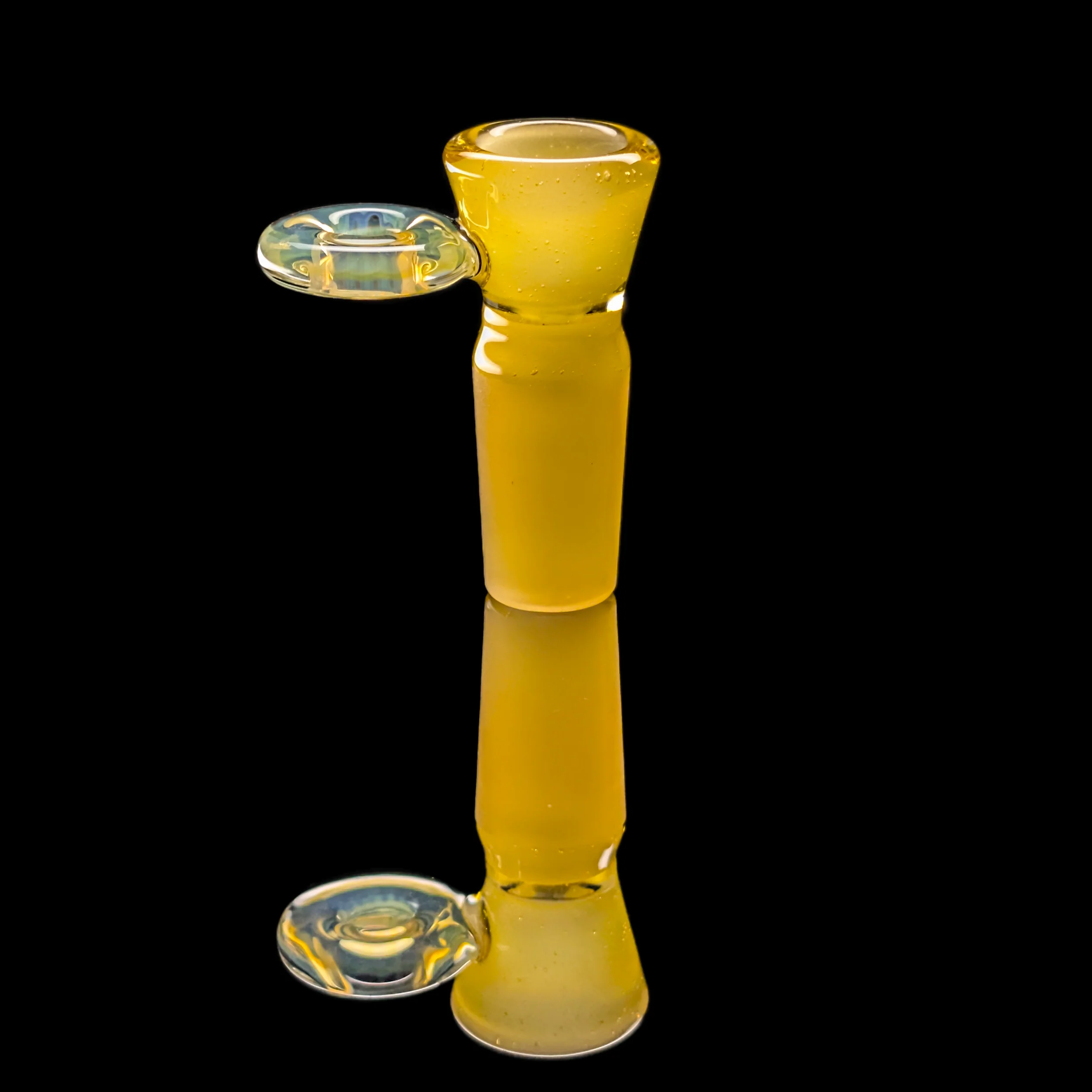 Fully Worked Restriction Slide w/ Fumicello Donut by Empirical Glass 18mm Spray Tan - Image 8