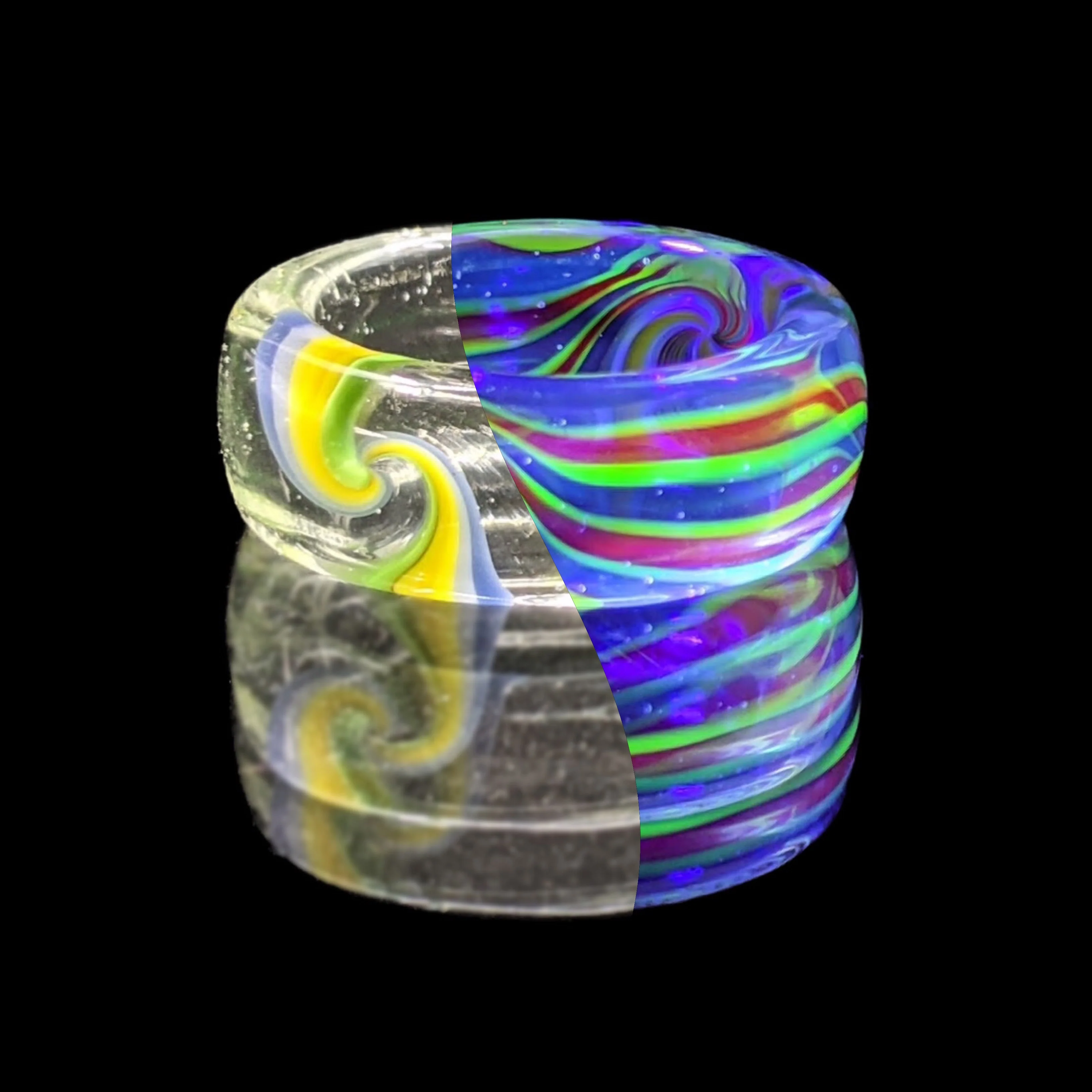Glass UV Reactive Ring by Pho Sco USA - Image 3