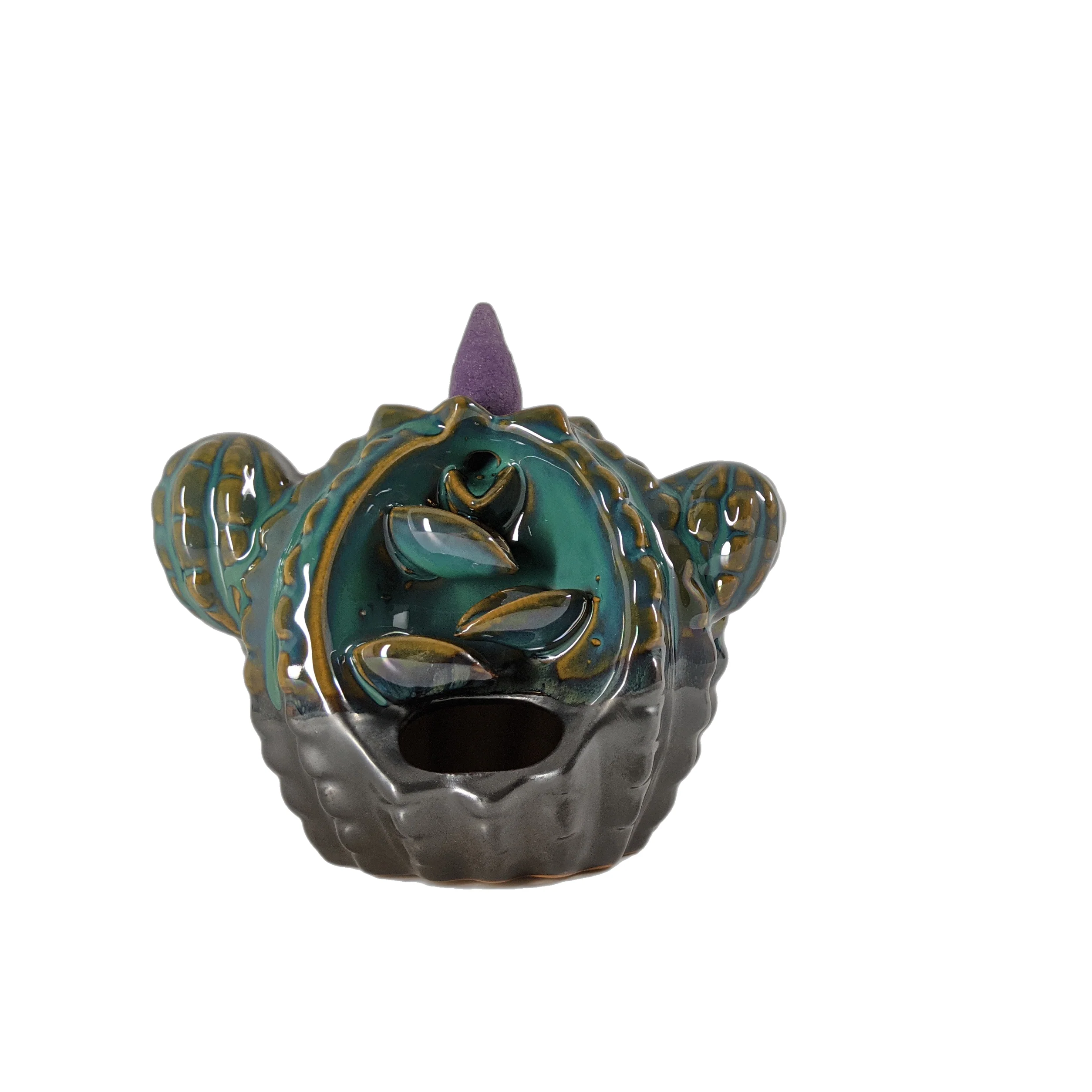 Incense Cone Backflow Burner - Cactus