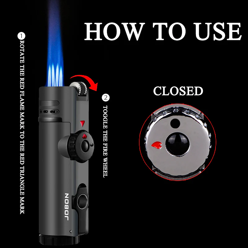 Jobon 4 Flame Jet Lighter - Image 3