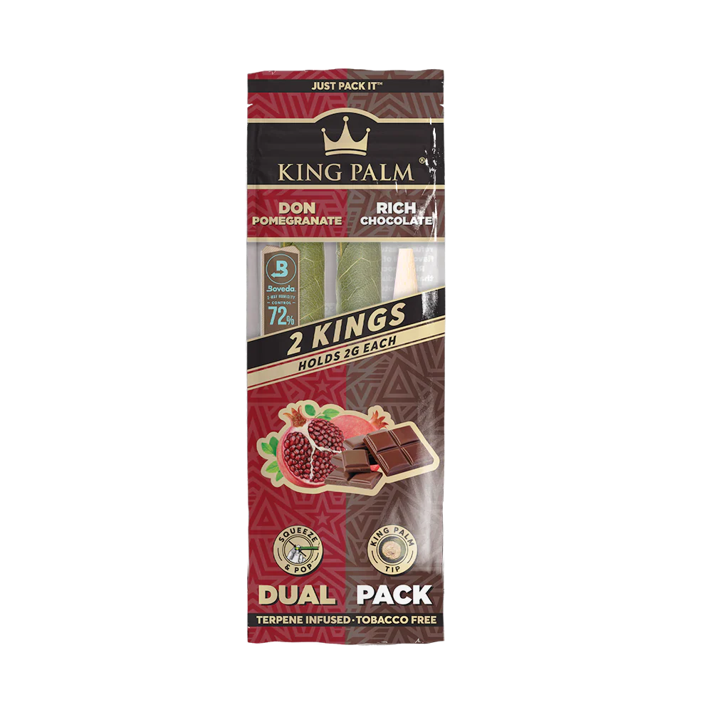 King Palm King Rolls Pomegranate & Rich Chocolate Dual Pack