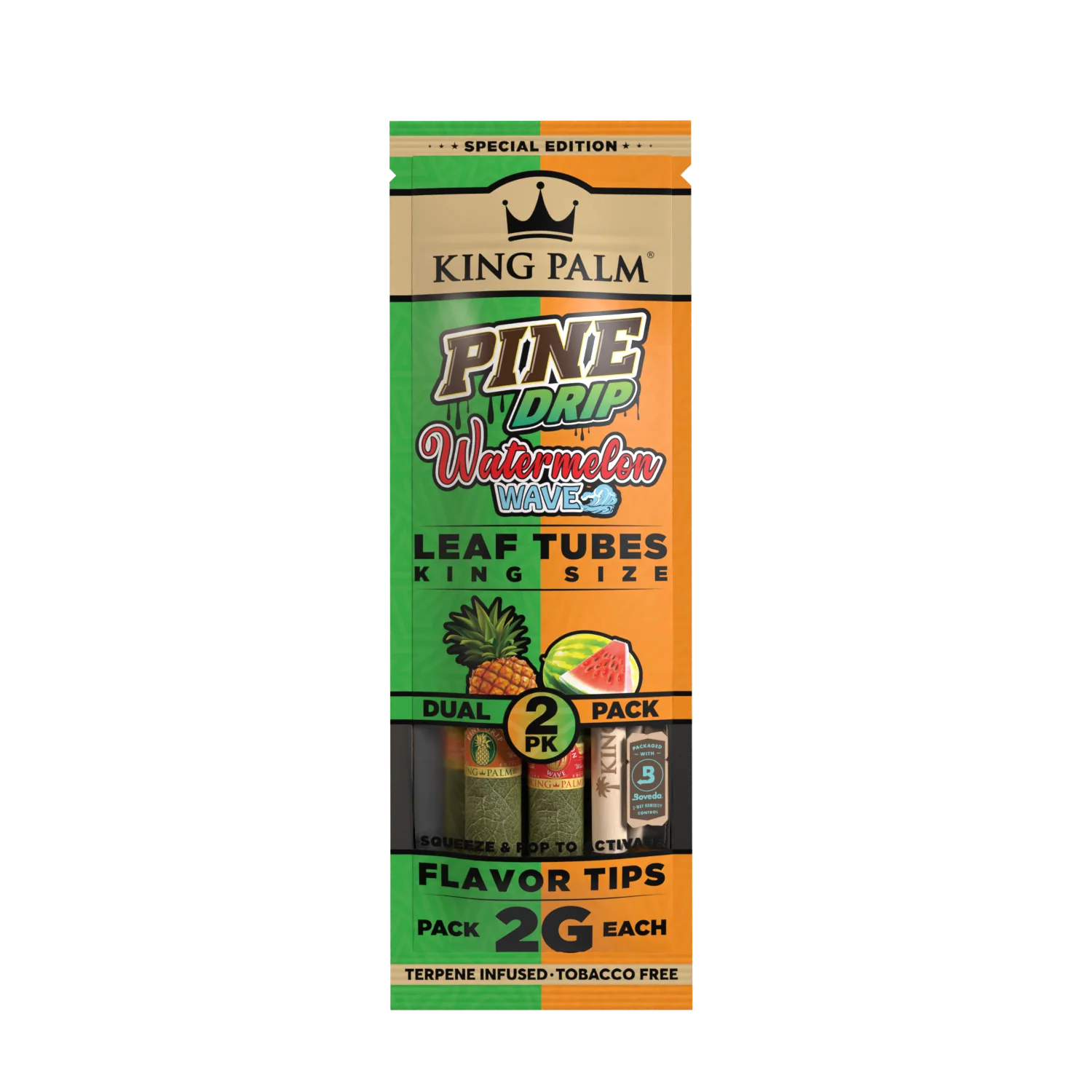 King Palm King Rolls Pine Drip & Watermelon Dual Pack