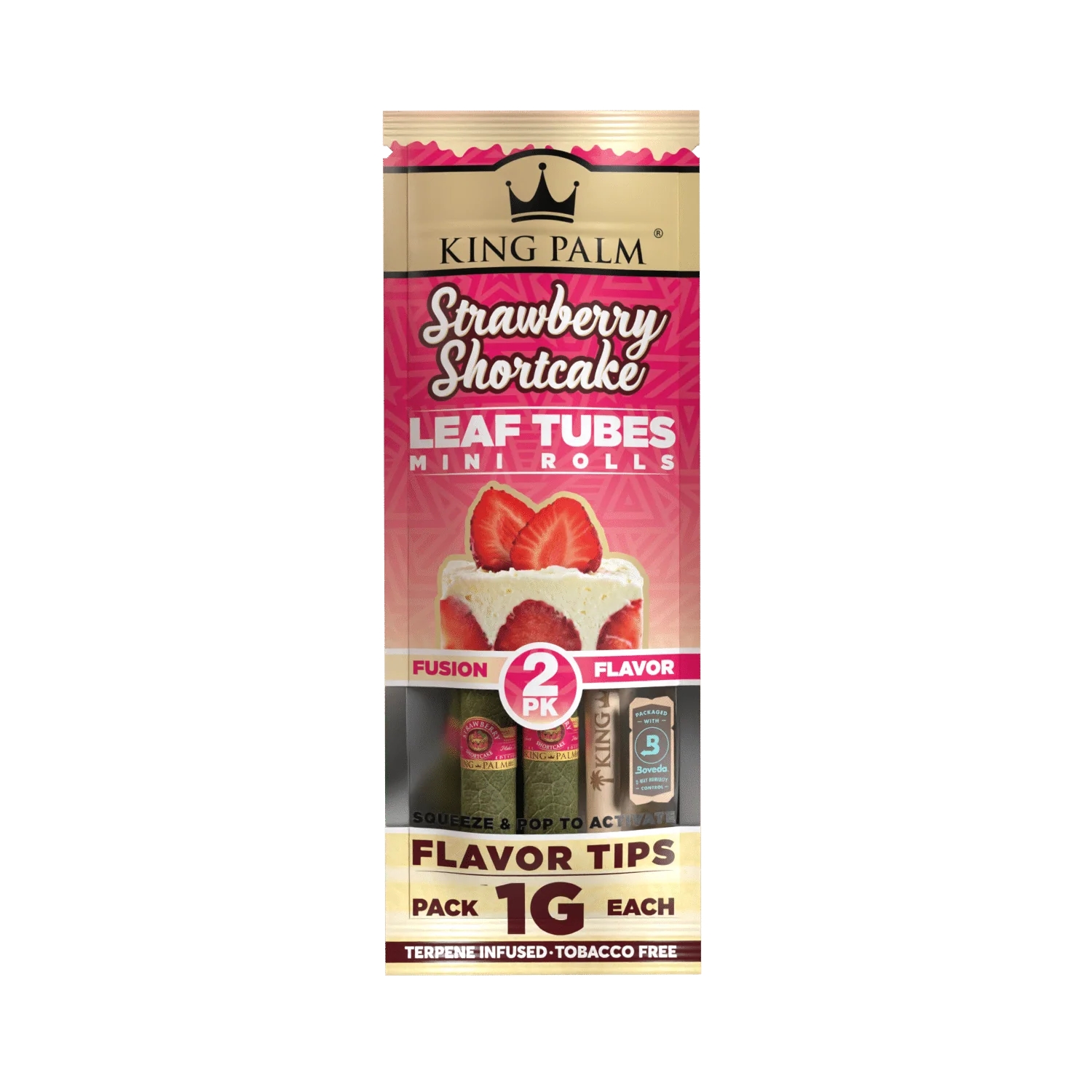 King Palm Mini Rolls 2 Pack Strawberry Shortcake