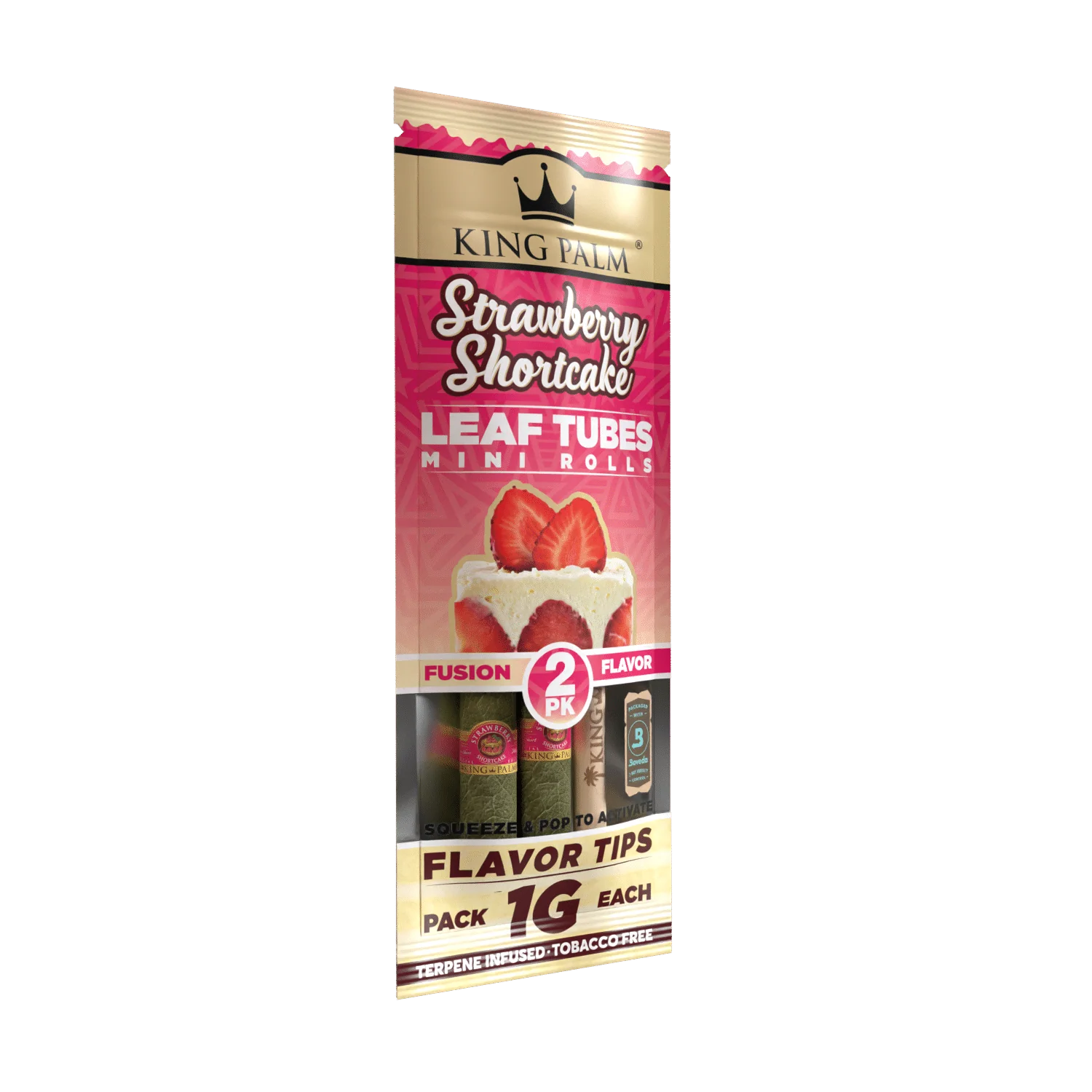 King Palm Mini Rolls 2 Pack Strawberry Shortcake - Image 2