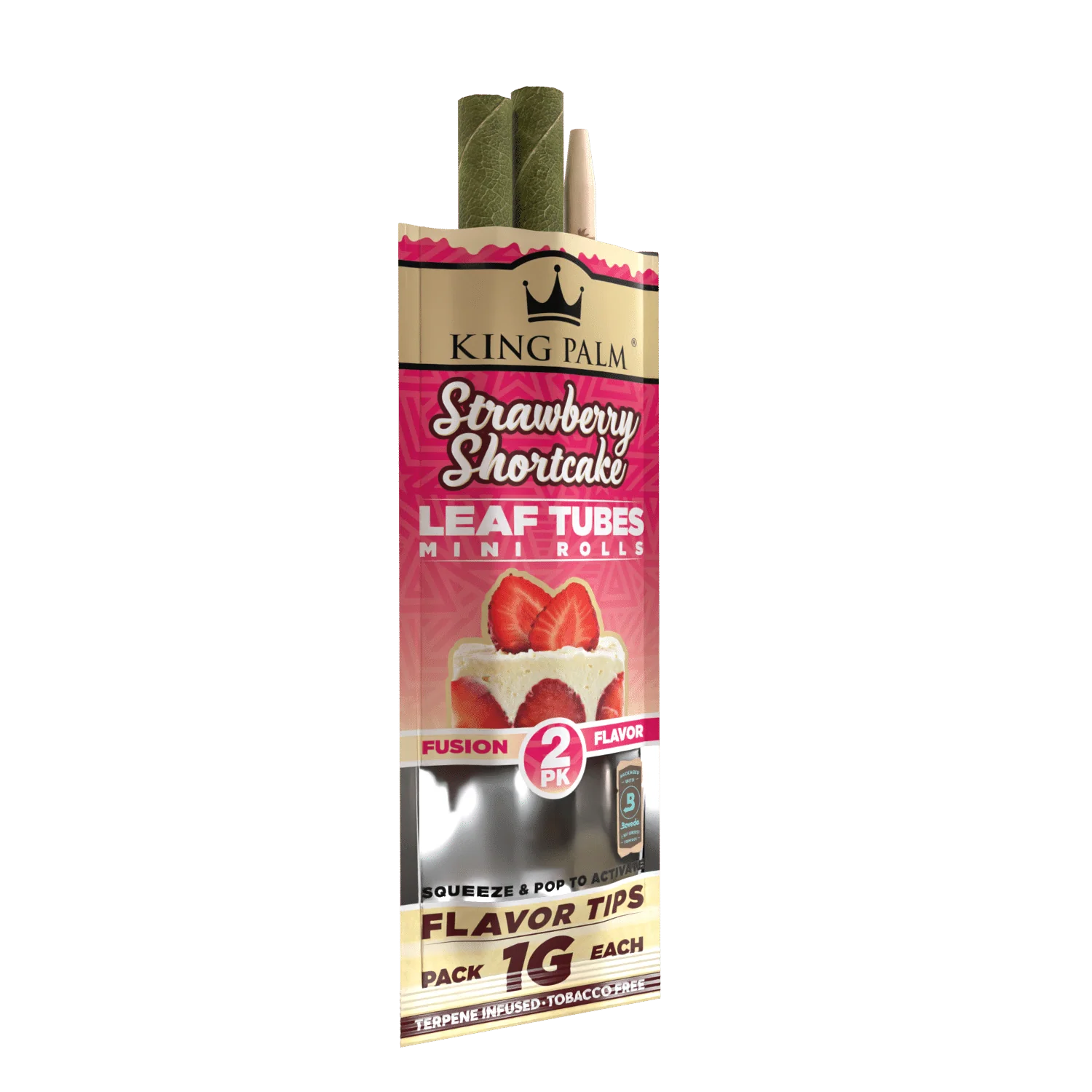 King Palm Mini Rolls 2 Pack Strawberry Shortcake - Image 3