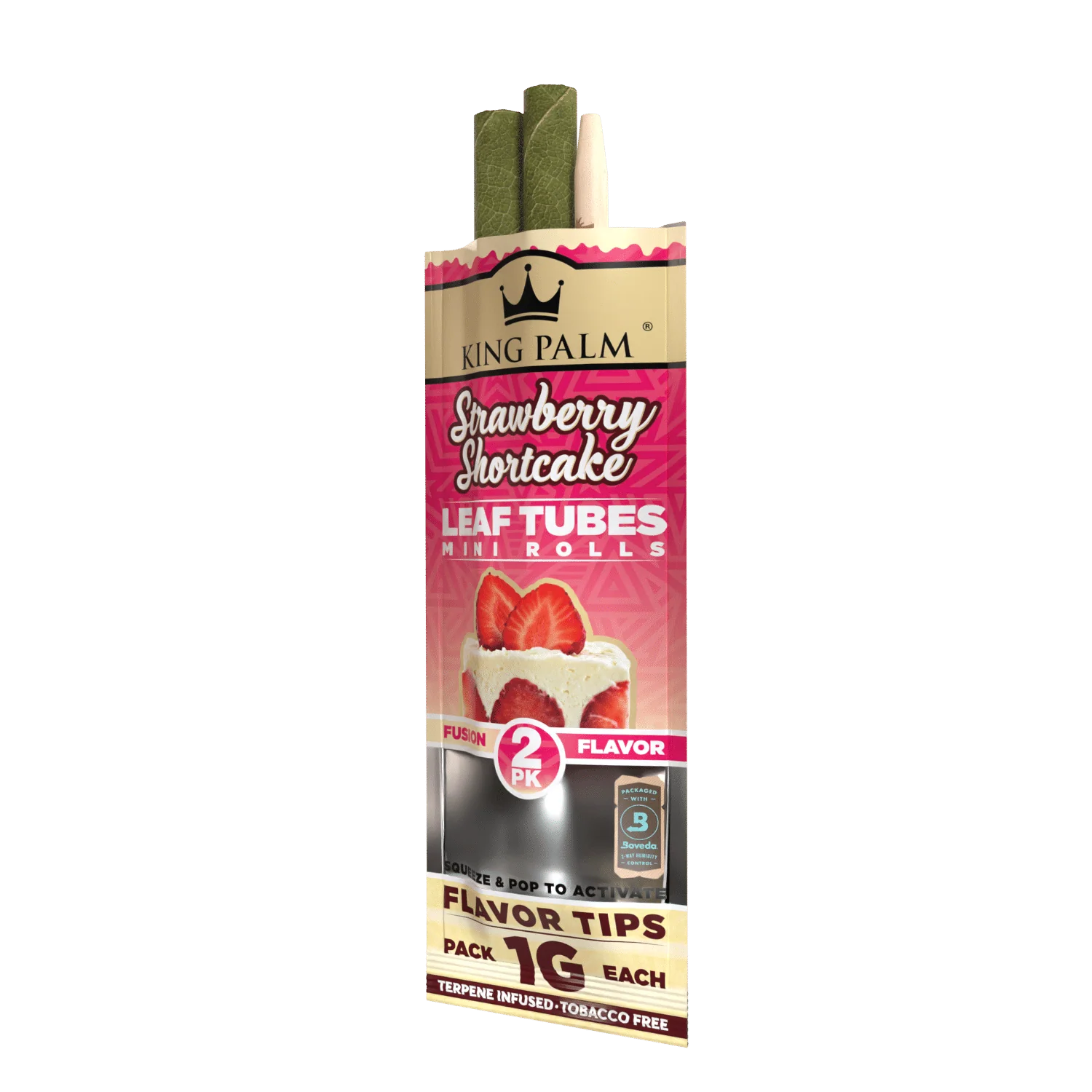 King Palm Mini Rolls 2 Pack Strawberry Shortcake - Image 4