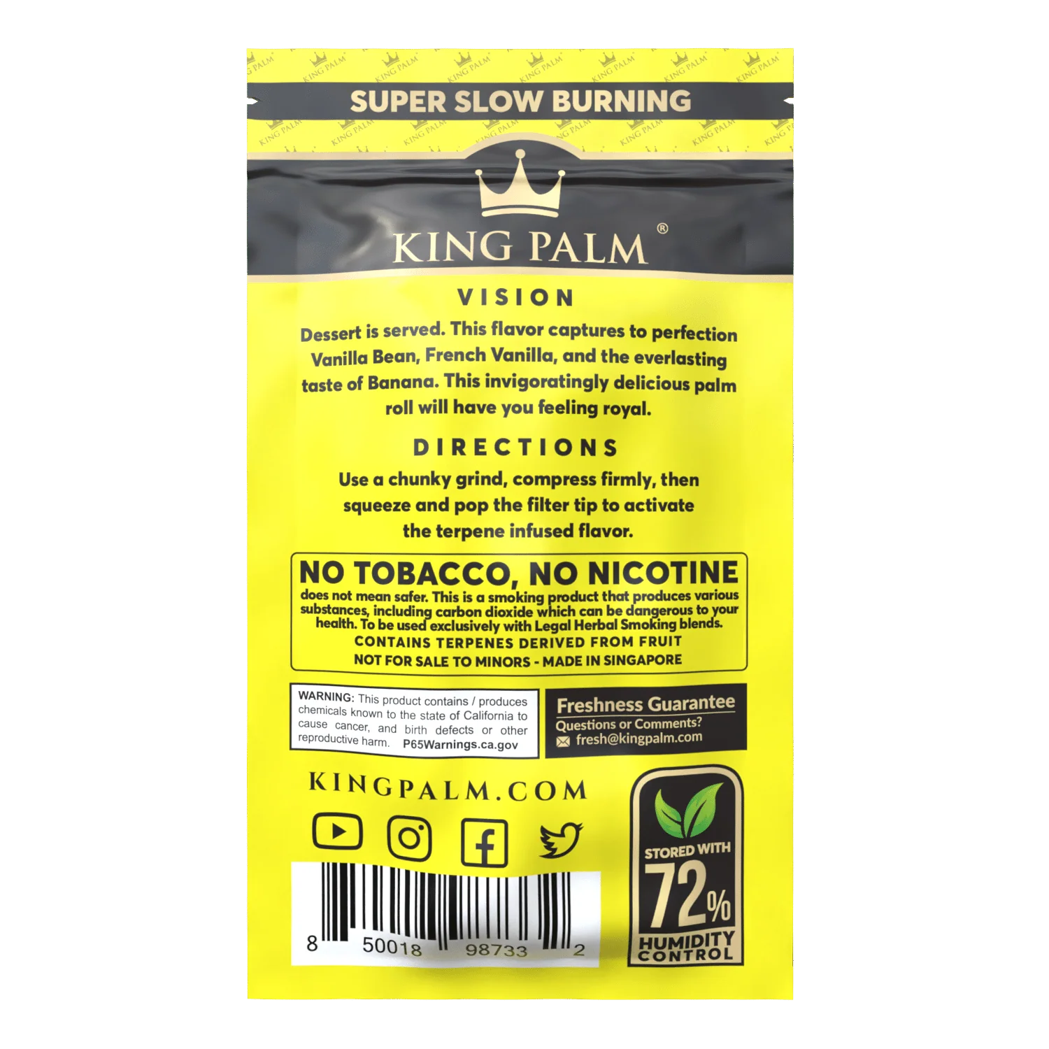 King Palm Mini Rolls 5 Pack Banana Cream - Image 4