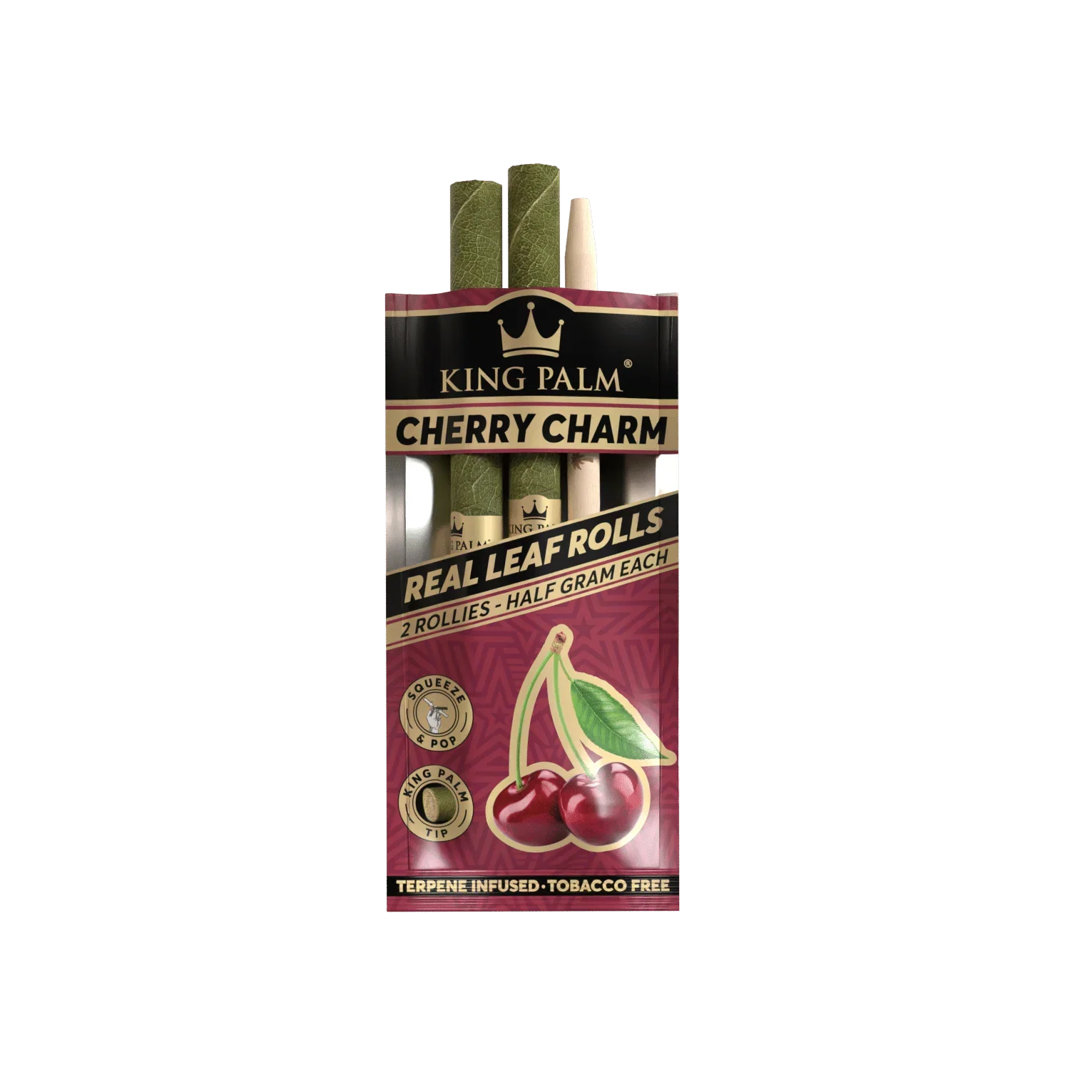 King Palm Rollie Rolls 2 Pack Cherry Charm - Image 3