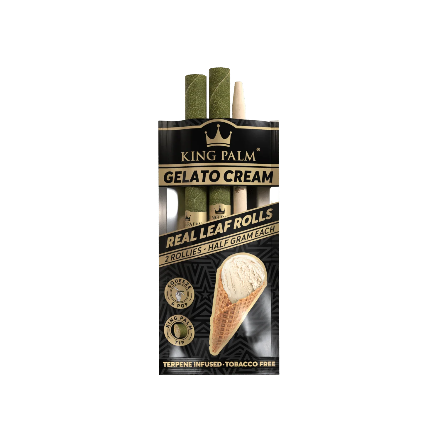 King Palm Rollie Rolls 2 Pack Gelato Cream - Image 2