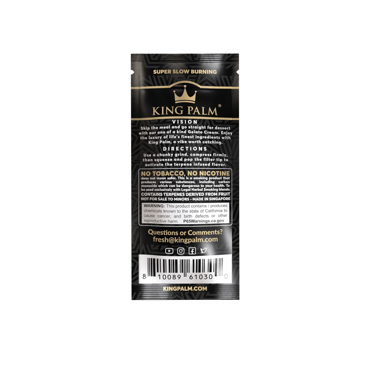 King Palm Rollie Rolls 2 Pack Gelato Cream - Image 3