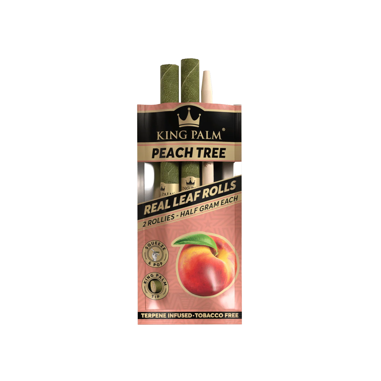 King Palm Rollie Rolls 2 Pack Peach Tree - Image 2