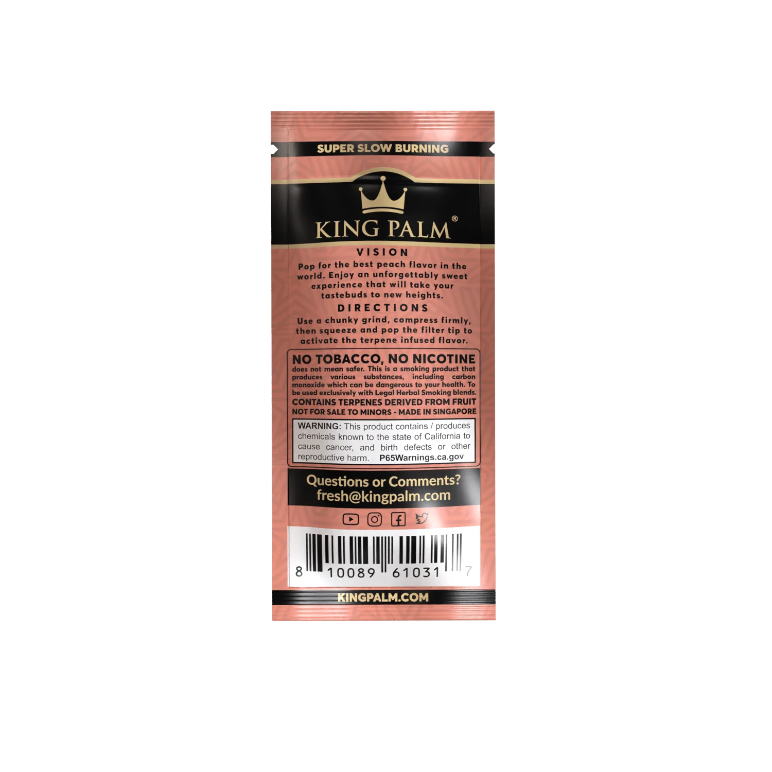 King Palm Rollie Rolls 2 Pack Peach Tree - Image 4