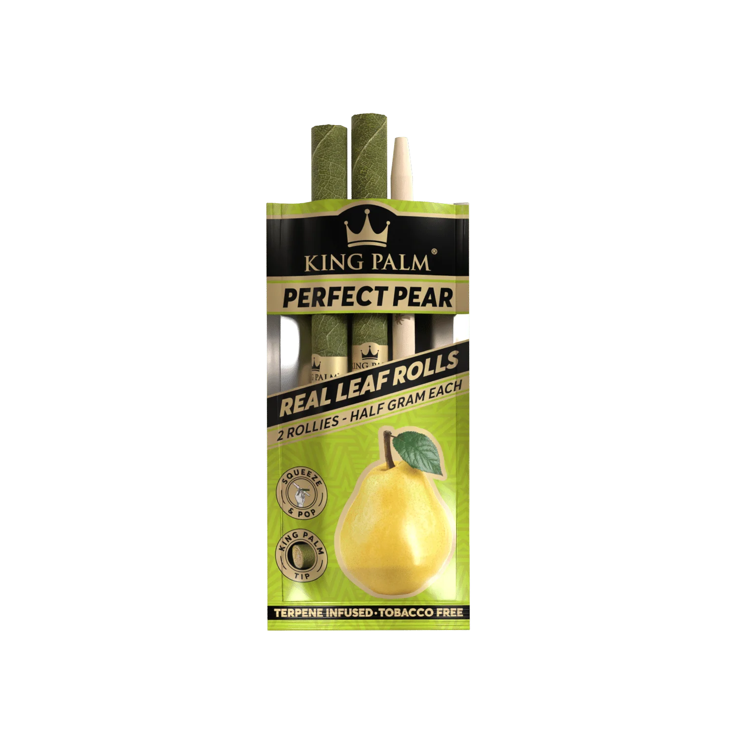 King Palm Rollie Rolls 2 Pack Perfect Pear - Image 2