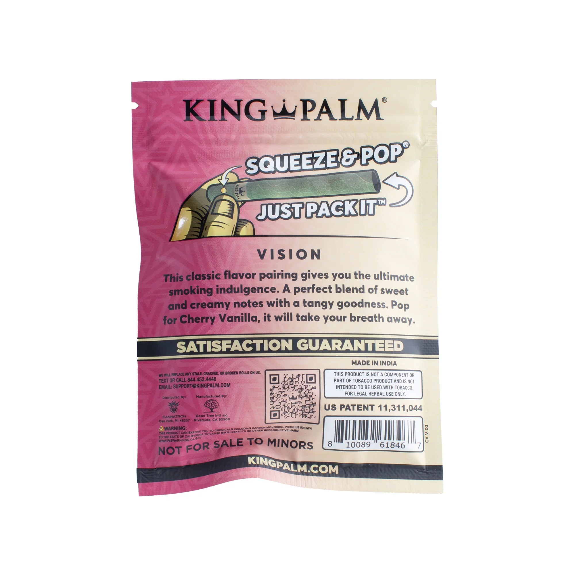 King Palm Rollie Rolls 5 Pack Cherry Vanilla - Image 2