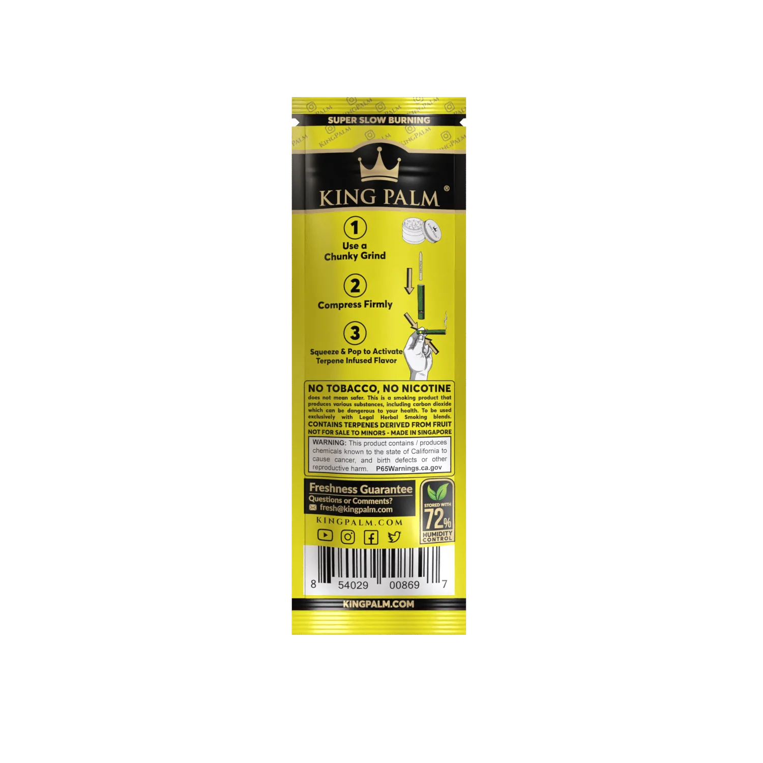 King Palm Slim Rolls 2 Pack Banana Cream - Image 2