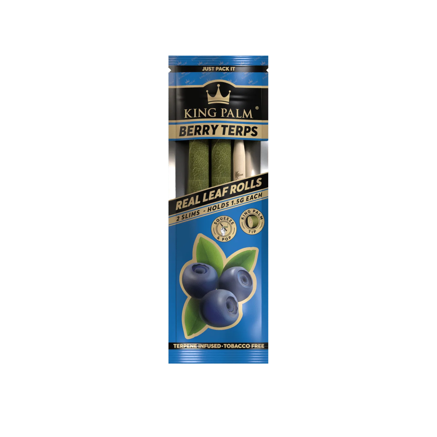 King Palm Slim Rolls 2 Pack Berry Terps
