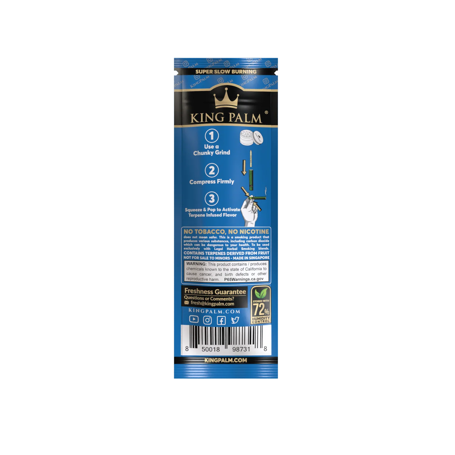 King Palm Slim Rolls 2 Pack Berry Terps - Image 2