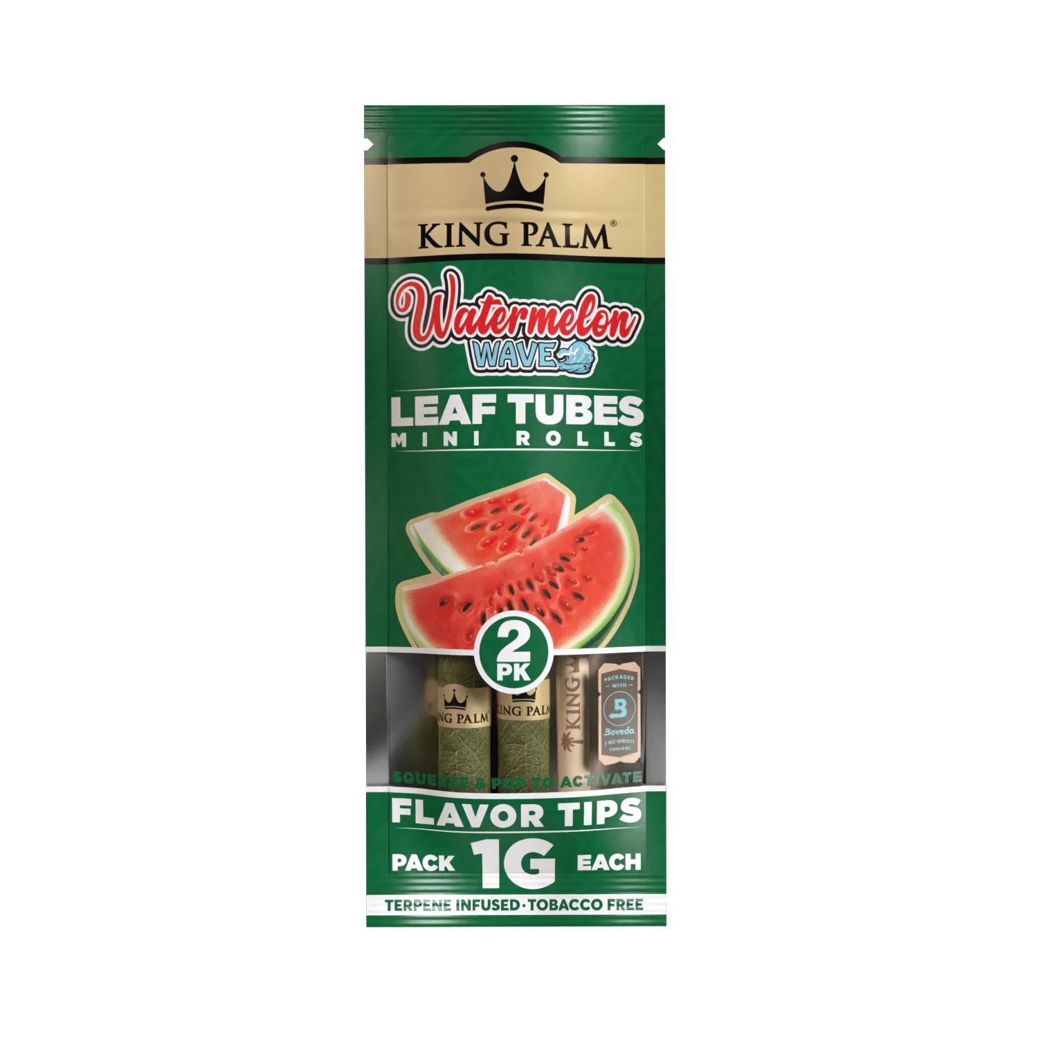 King Palm Slim Rolls 2 Pack Watermelon Wave