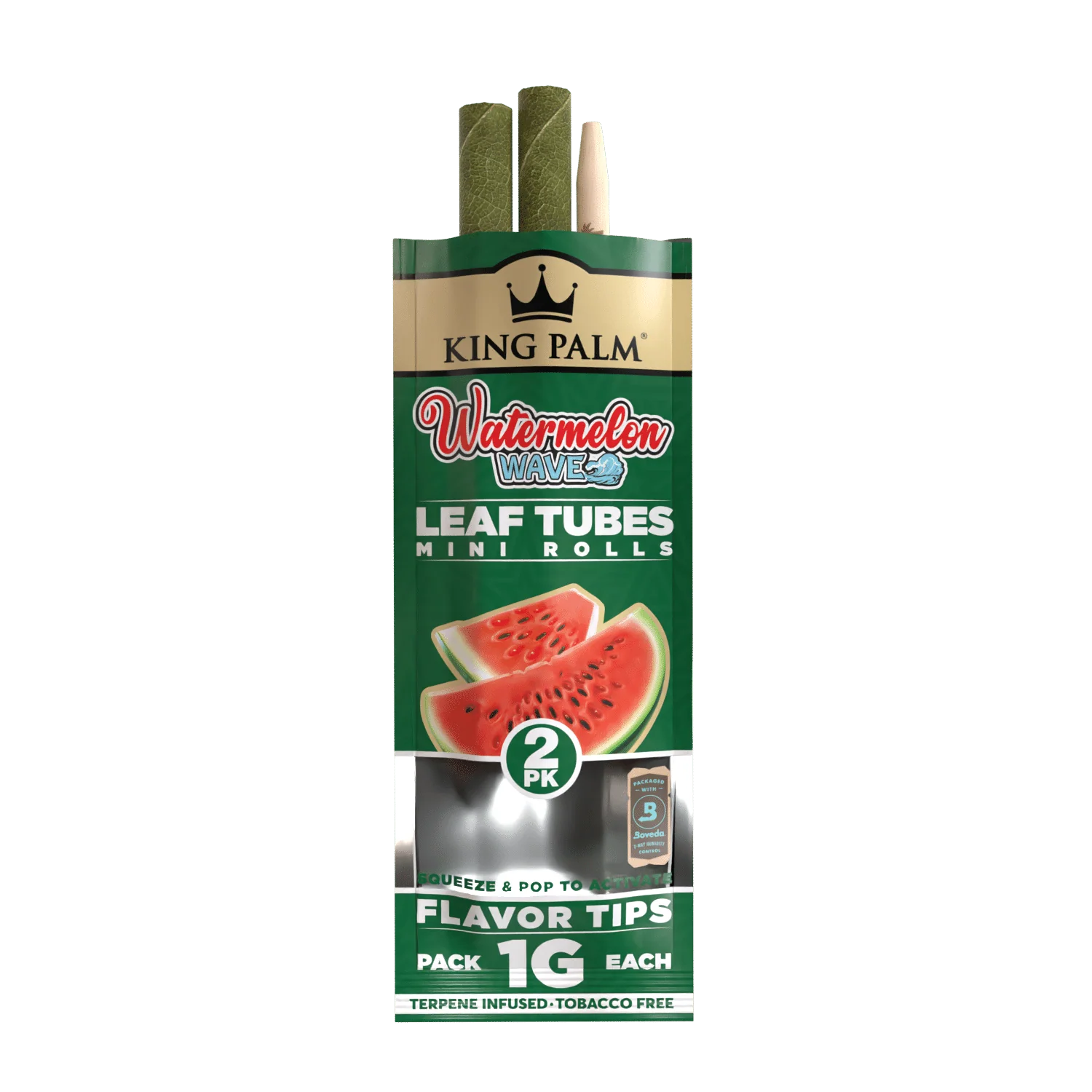 King Palm Slim Rolls 2 Pack Watermelon Wave - Image 2