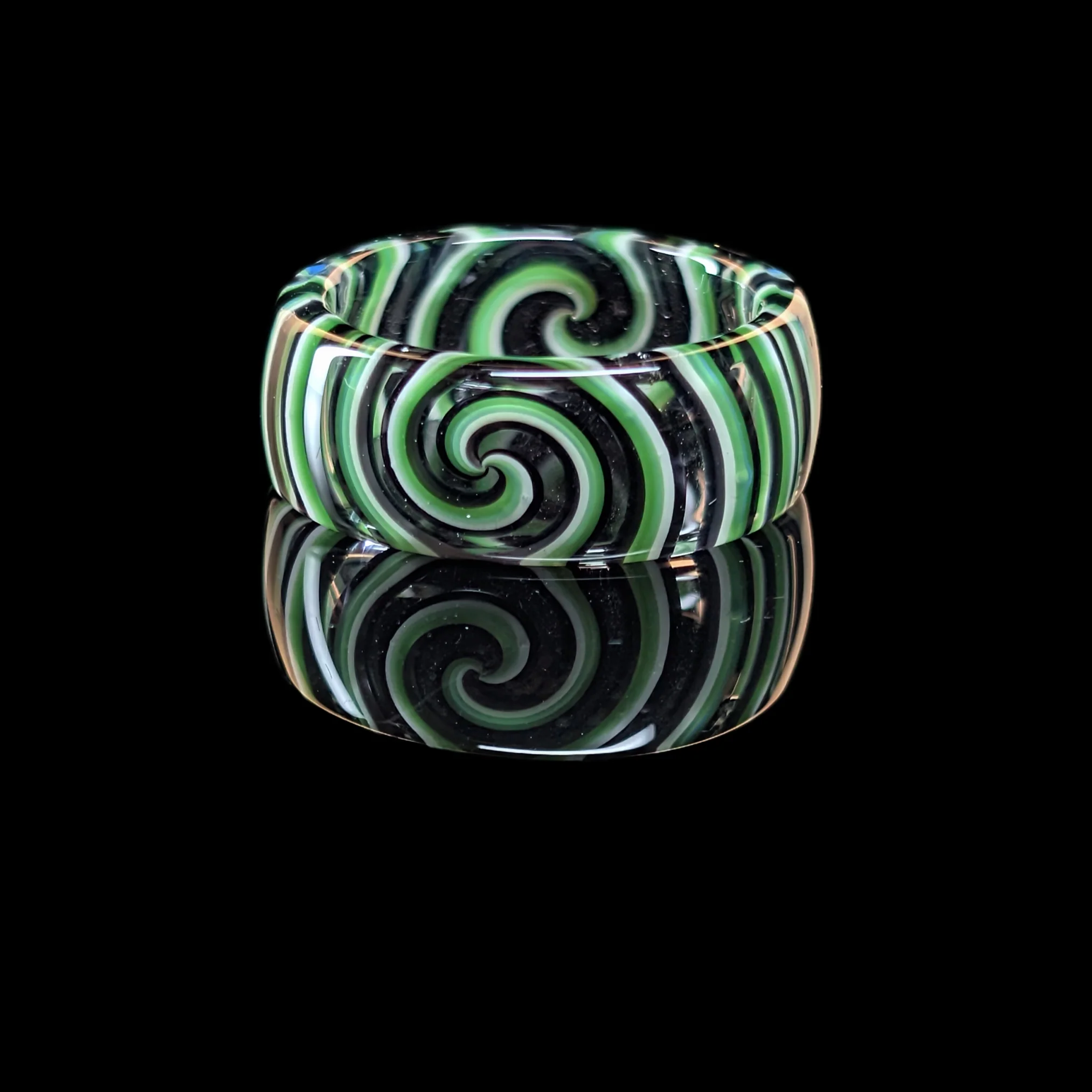 Glass Linework Ring by Pho Sco USA