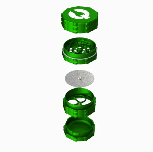 Phoenician 4 Piece Threadless Grinder Medium 62mm - Image 20