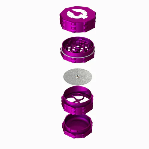 Phoenician 4 Piece Threadless Grinder Medium 62mm - Image 22